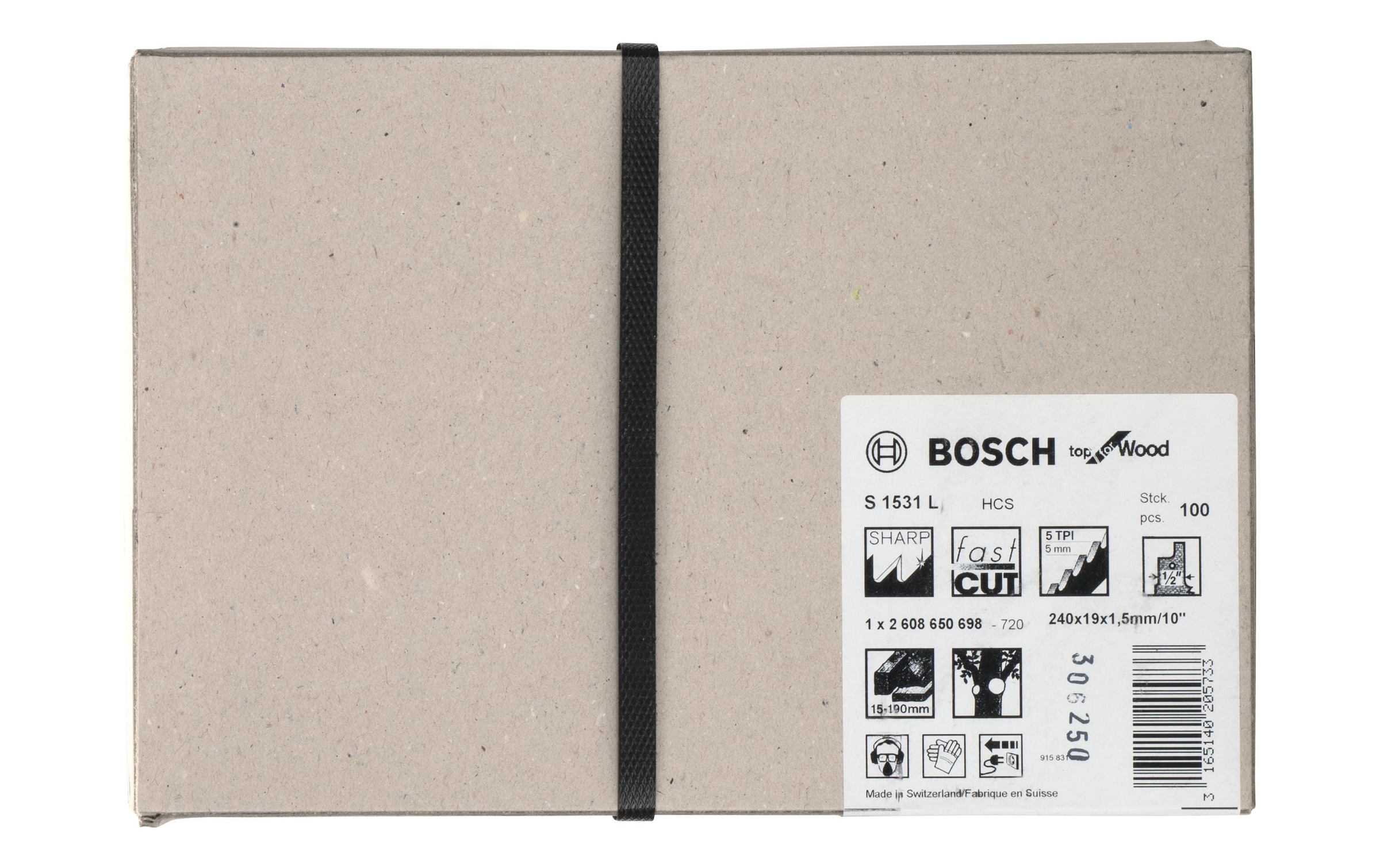 Bosch Professional Säbelsägeblatt »S 1531 L Top for Wood, 100 Stück«