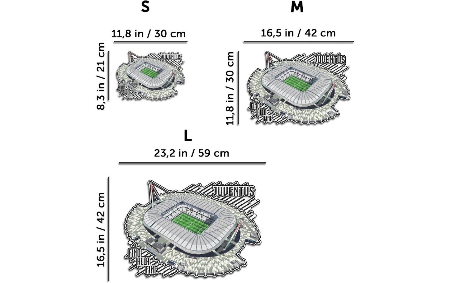   Puzzle »Iconic Juventus Fc – Allianz Stadium« Holzart: Birke (Herkunftsland: China)