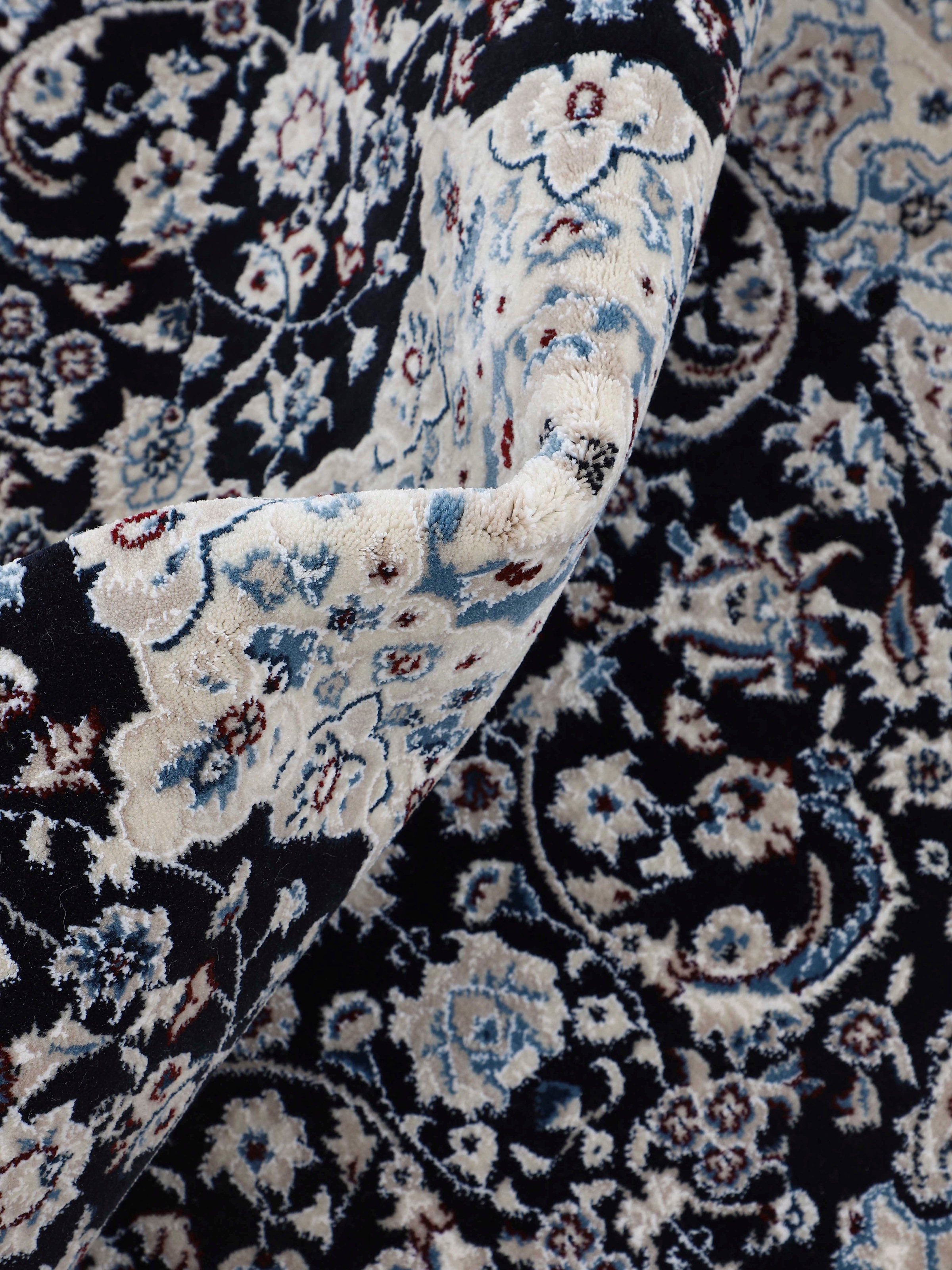 carpetfine Teppich »Nain Diane«, rund, 8 mm Höhe, Kurzflorteppich, Orient Look