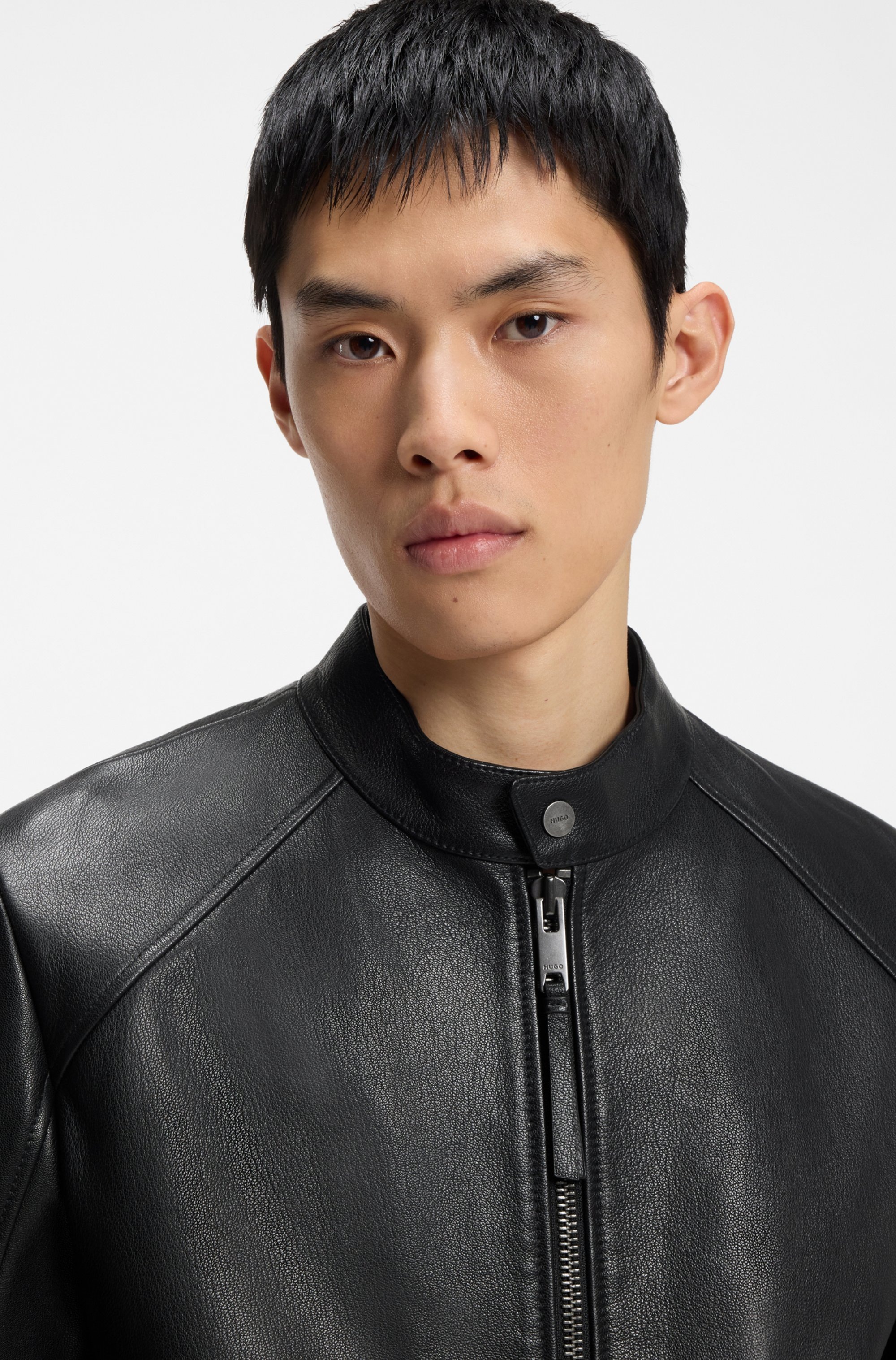 HUGO Veste en cuir »Likos«