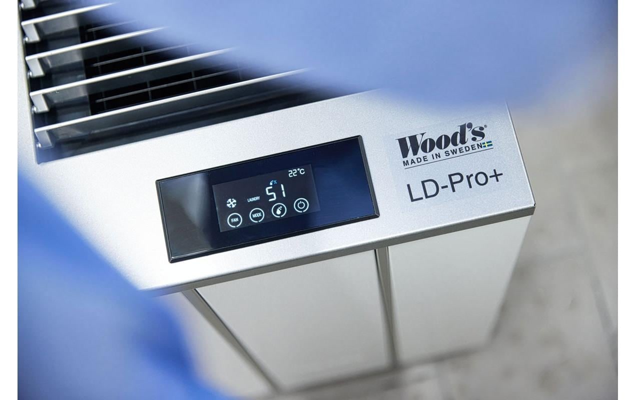 Luftentfeuchter »Woods LD48 Pro+ 180 m²«, für 540 m³ Räume, Entfeuchtung 43 l/Tag, Tank 11,4 l