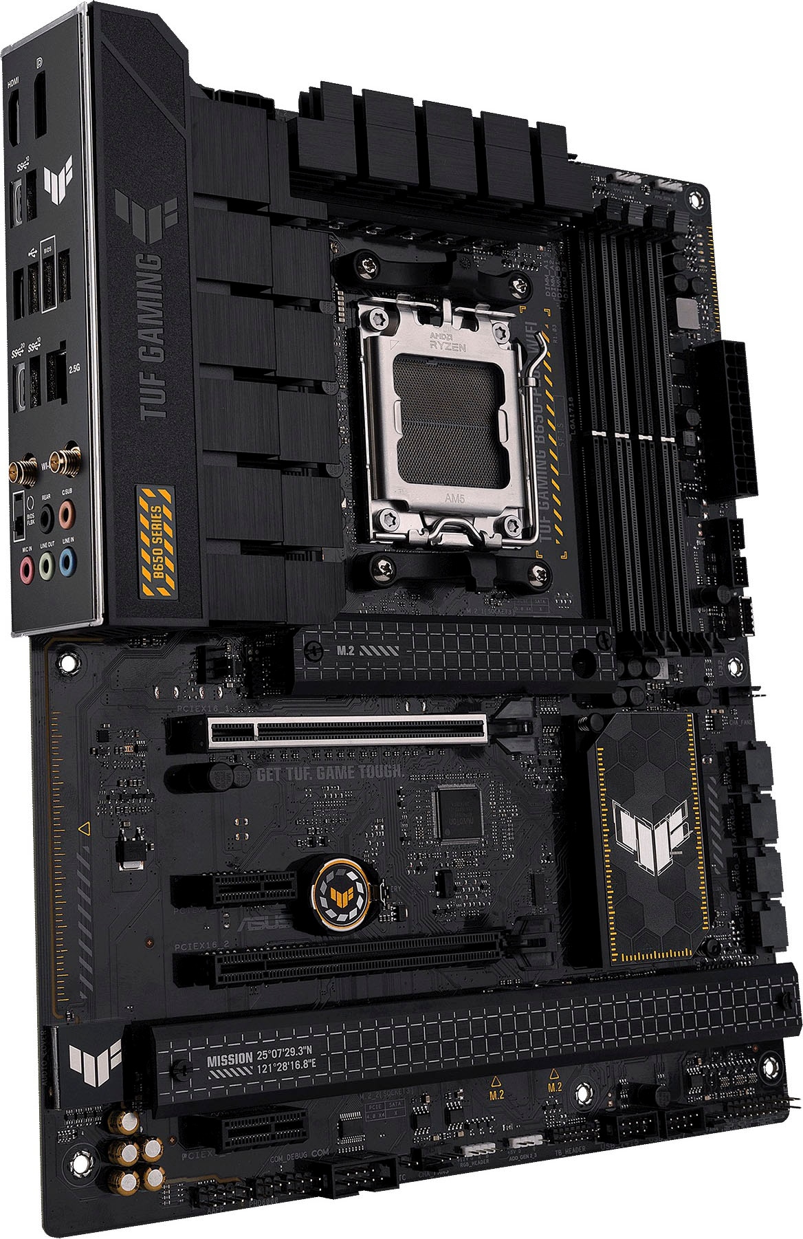 Asus Mainboard »TUF GAMING B650-PLUS WIFI«, Ryzen 7000, ATX, PCIe 5.0, DDR5-Speicher, 14 Power Stages