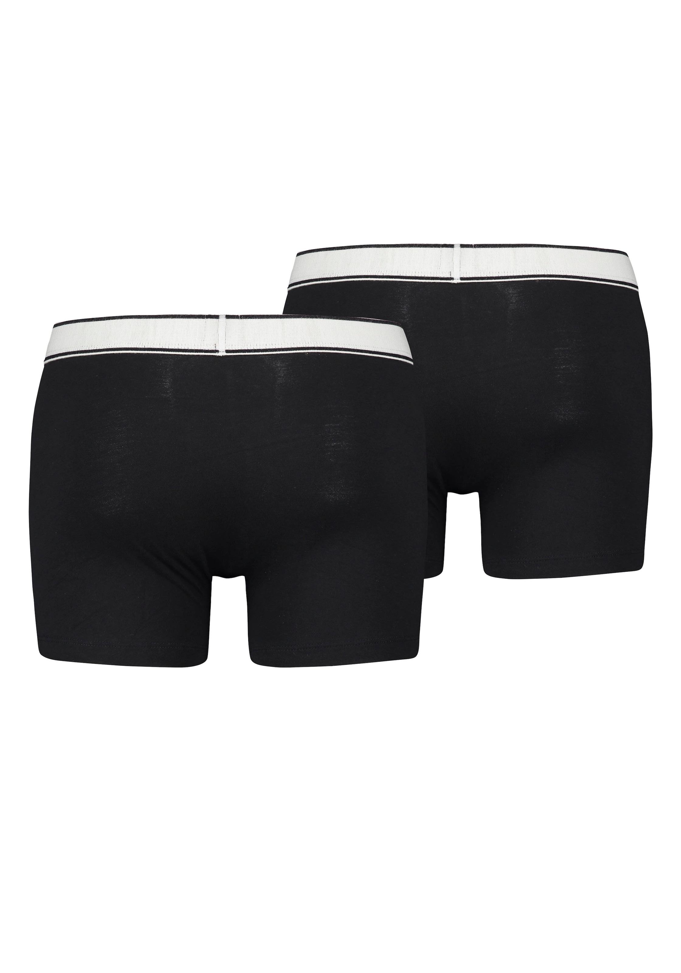 Levi's® Boxershorts »LEVIS MEN VNTG HTR BOXER BRIEF ORG CO 2P«, (2er Pack), mit breitem Logobund