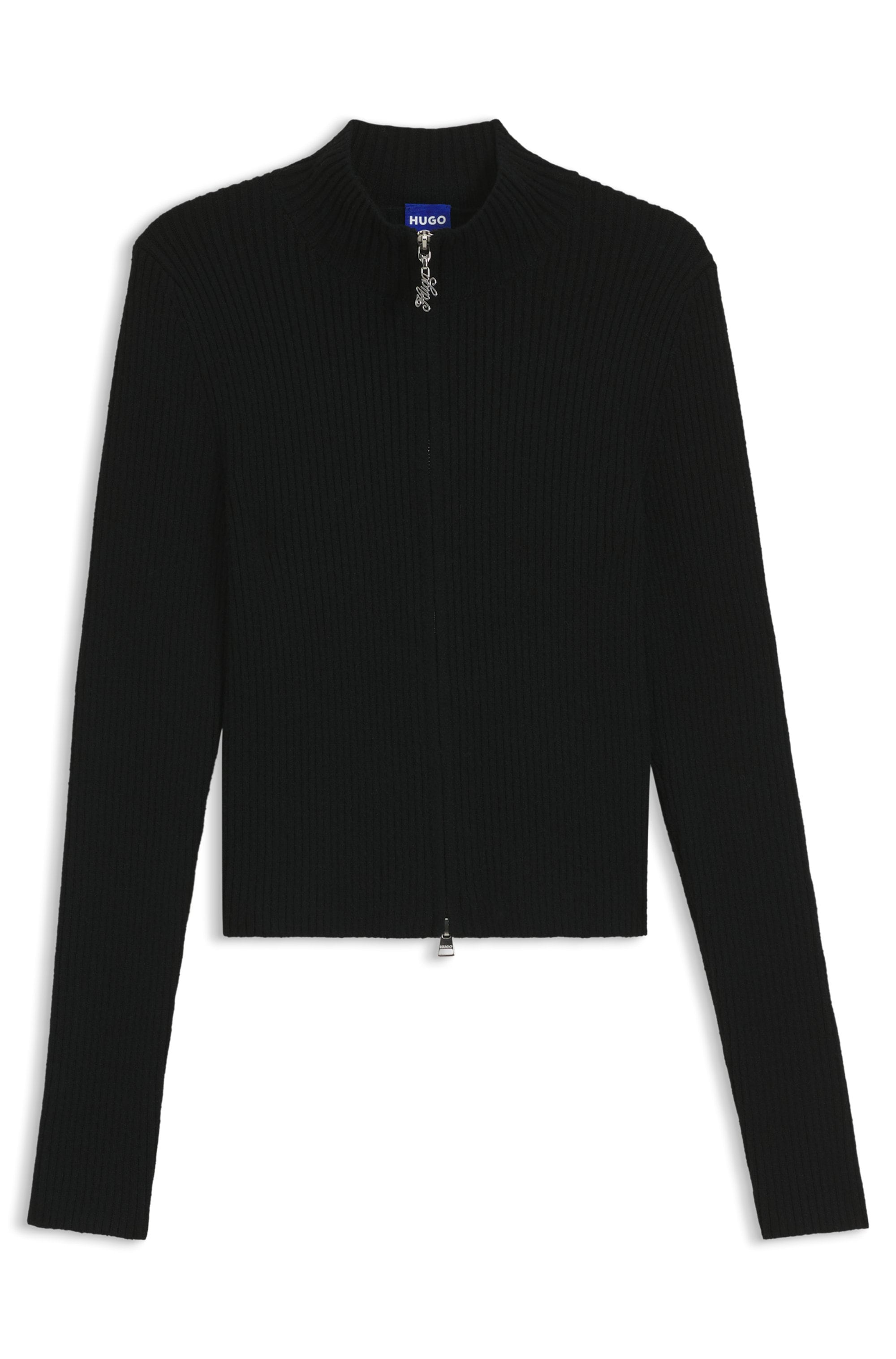 HUGO Blue Strickjacke »Sestry«, mit 2-Wege-Reissverschluss, tailliert