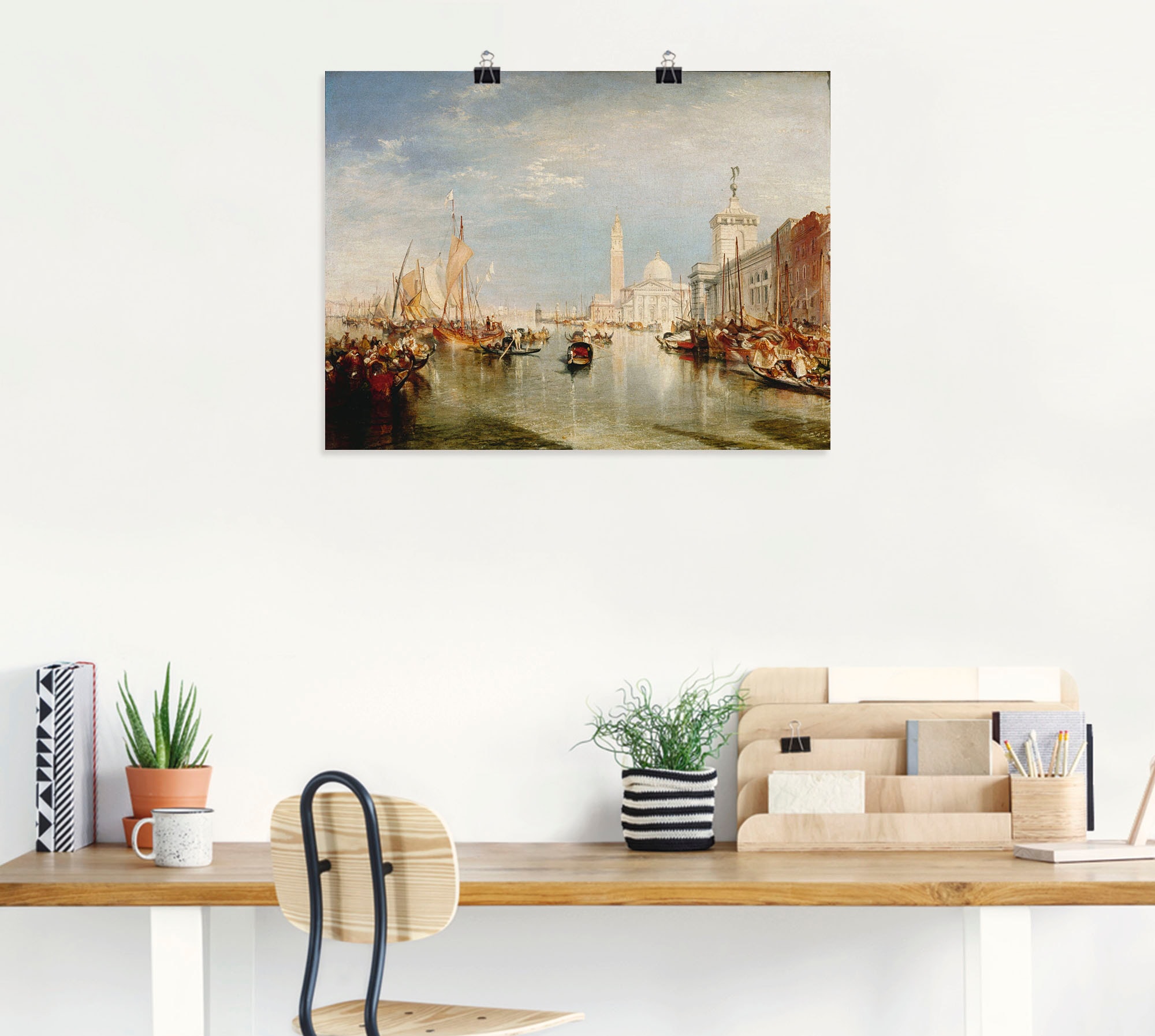 Artland Kunstdruck »Venedig, Dogana und S. Giorgio Maggiore.«, Italien, (1 St.), als Leinwandbild, Wandaufkleber oder Poster in versch. Grössen