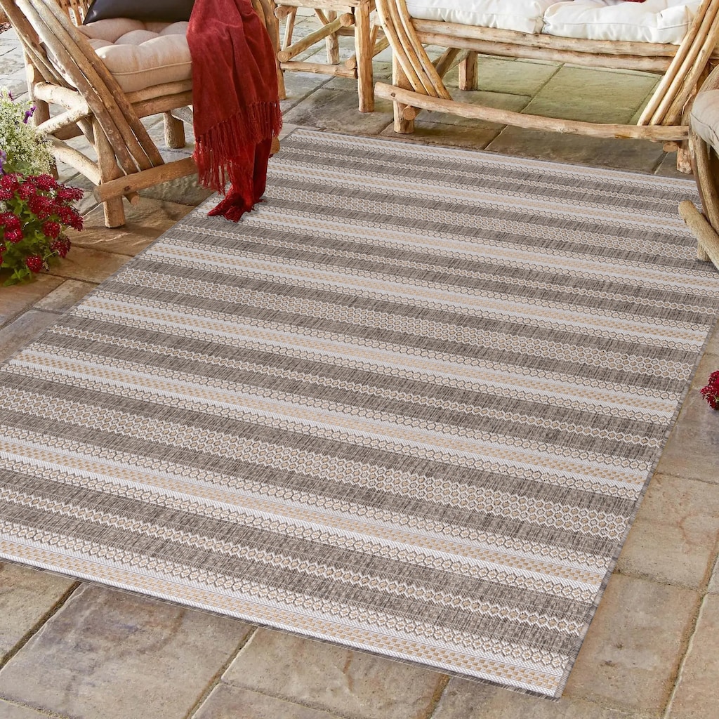 Ayyildiz Teppiche Outdoorteppich »SUNNY 4411«, rechteckig, Pflegeleicht / Strapazierfähig / In- und Outdoor geeignet