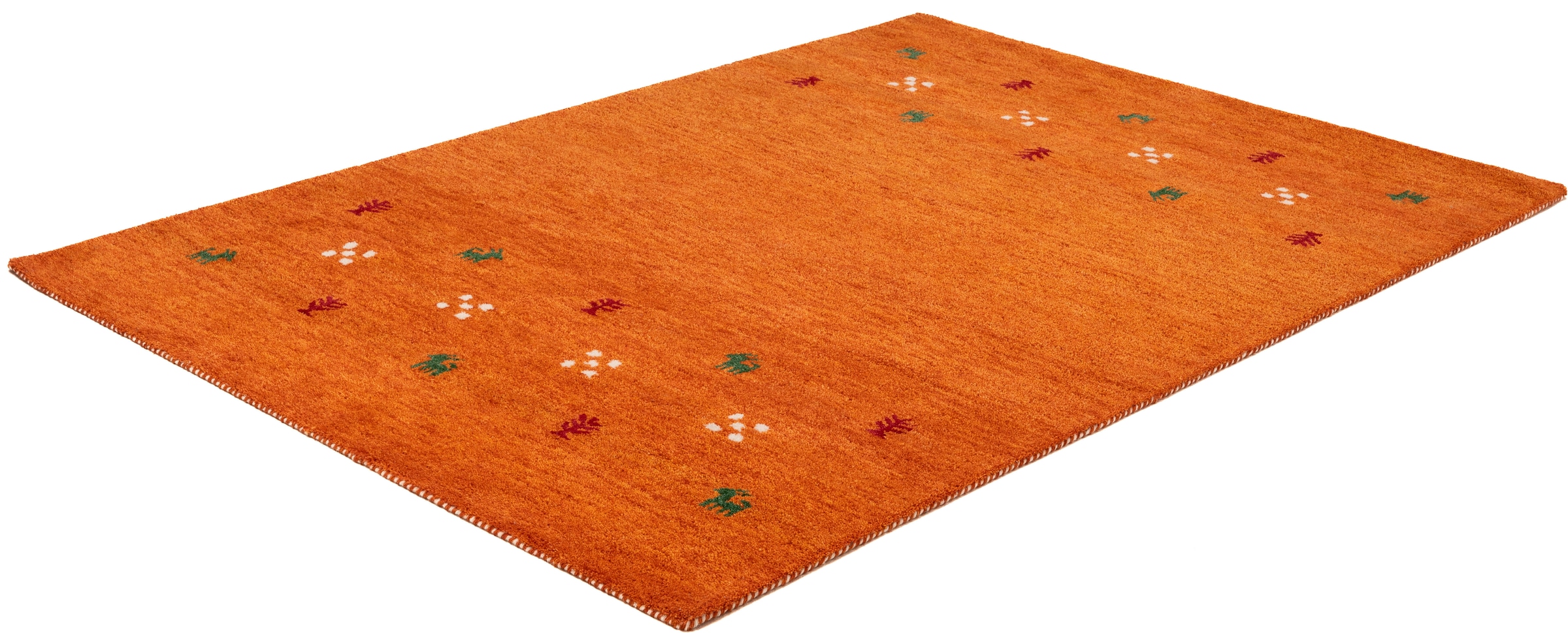 THEKO Wollteppich »Gabbeh Motiv, Handweb Teppich, Tiermotiv, reine Wolle, handgewebt«, rechteckig, 14 mm Höhe, reine Wolle, handgewebt, Wohnzimmer, Schlafzimmer, Esszimmer