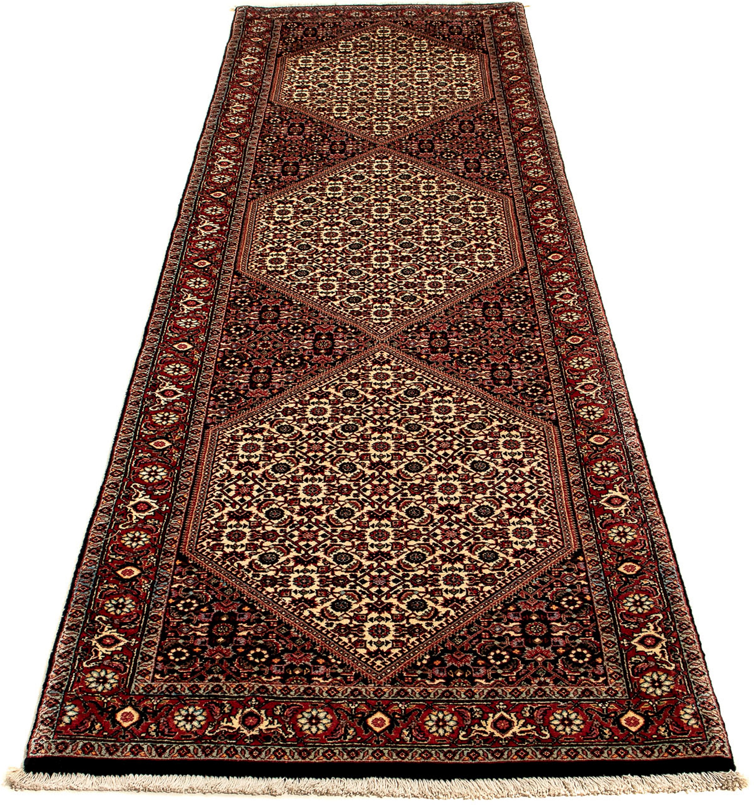 Image of morgenland Orientteppich »Perser - Bidjar - 310 x 82 cm - mehrfarbig«, rechteckig, 15 mm Höhe, Wohnzimmer, Handgeknüpft, Einzelstück mit Zertifikat bei Ackermann Versand Schweiz