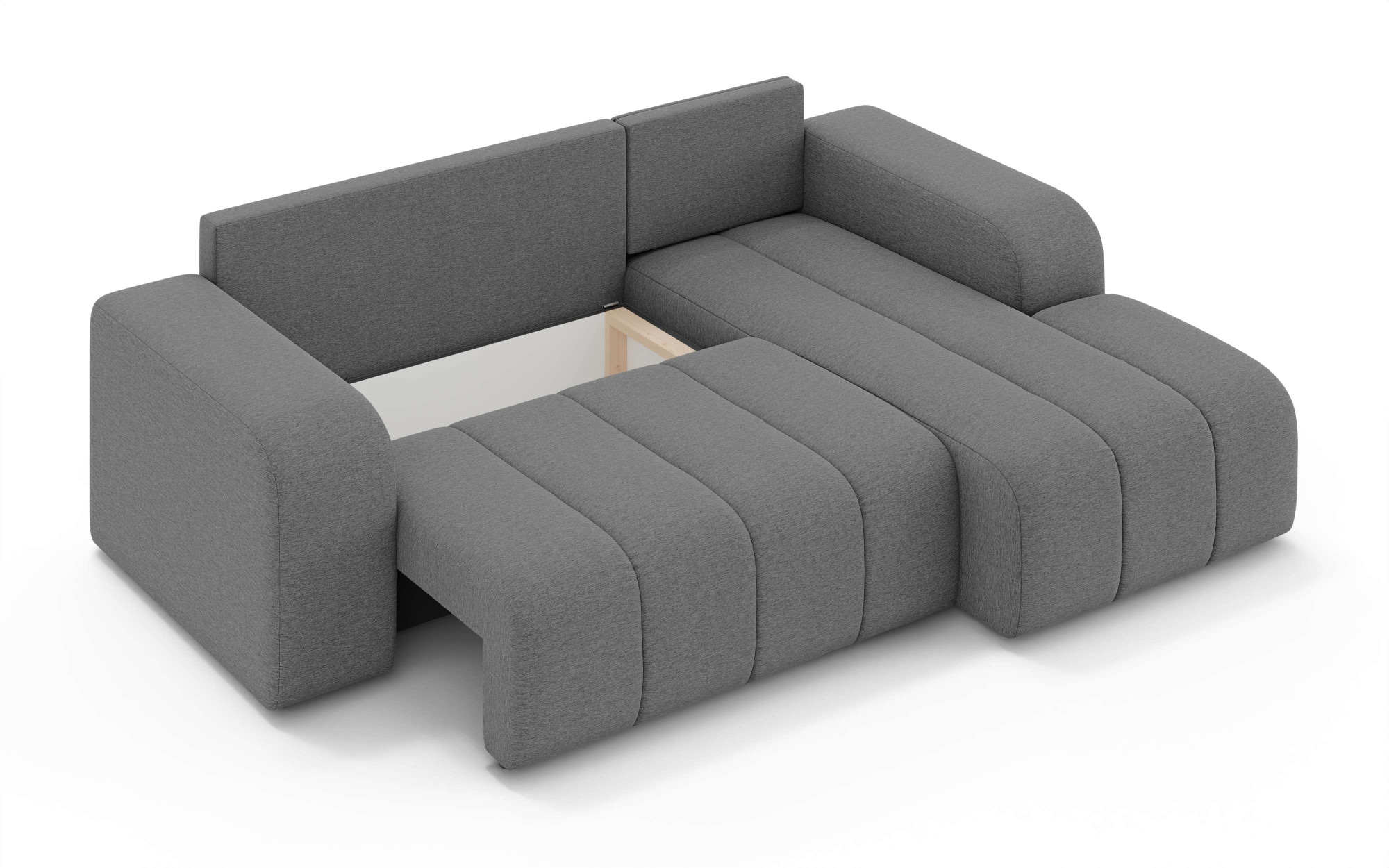 GOODproduct Ecksofa »CASSY L-Form, Schlafsofa mit Bettkasten, Masse B/T/H: 245/165/88 cm« mit 2 Rückenkissen, Recamiere rechts oder links bestellbar