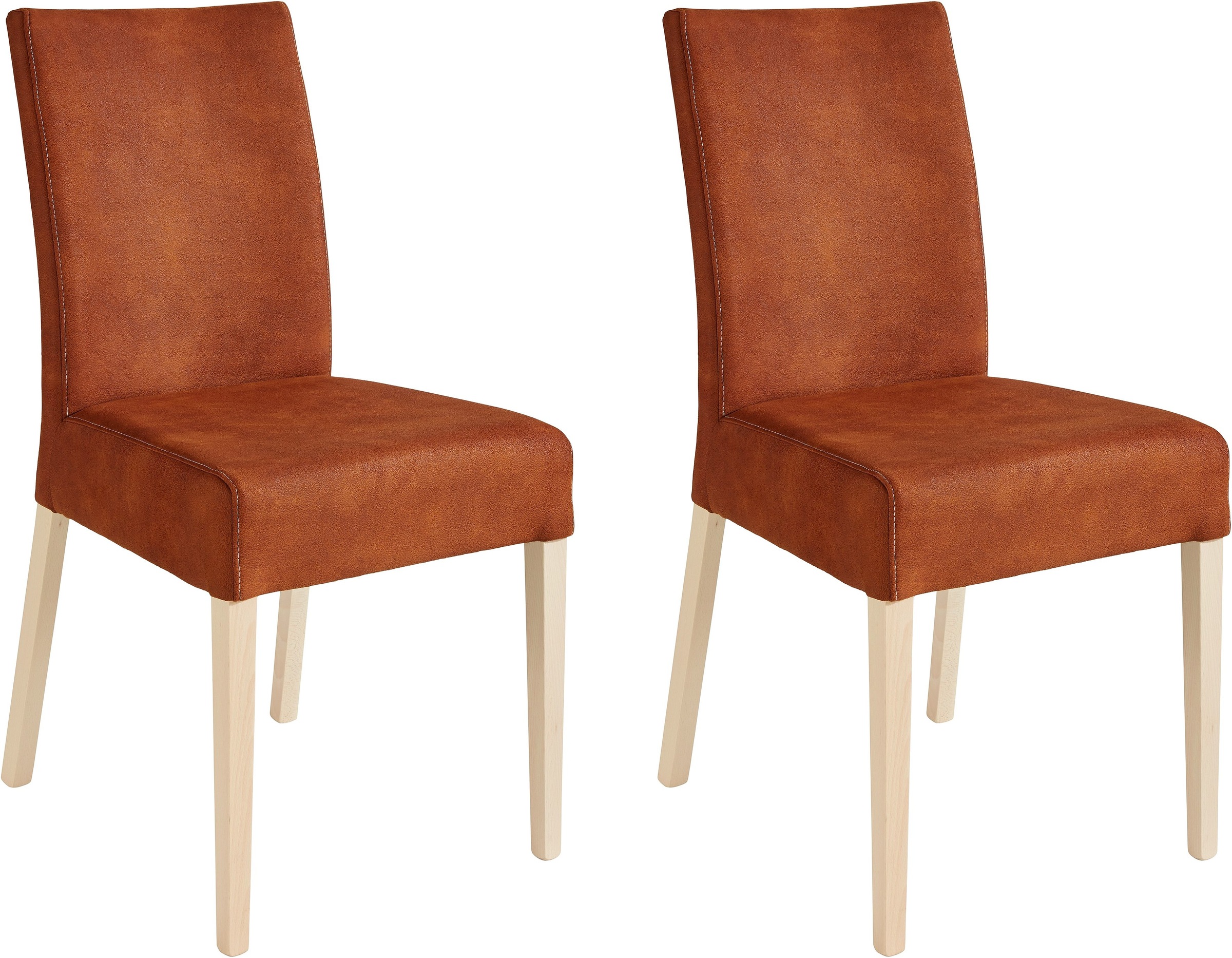 Image of Home affaire 4-Fussstuhl »Umag«, (Set), 2 St., Luxus-Microfaser, Sitz und Rücken gepolstert bei Ackermann Versand Schweiz