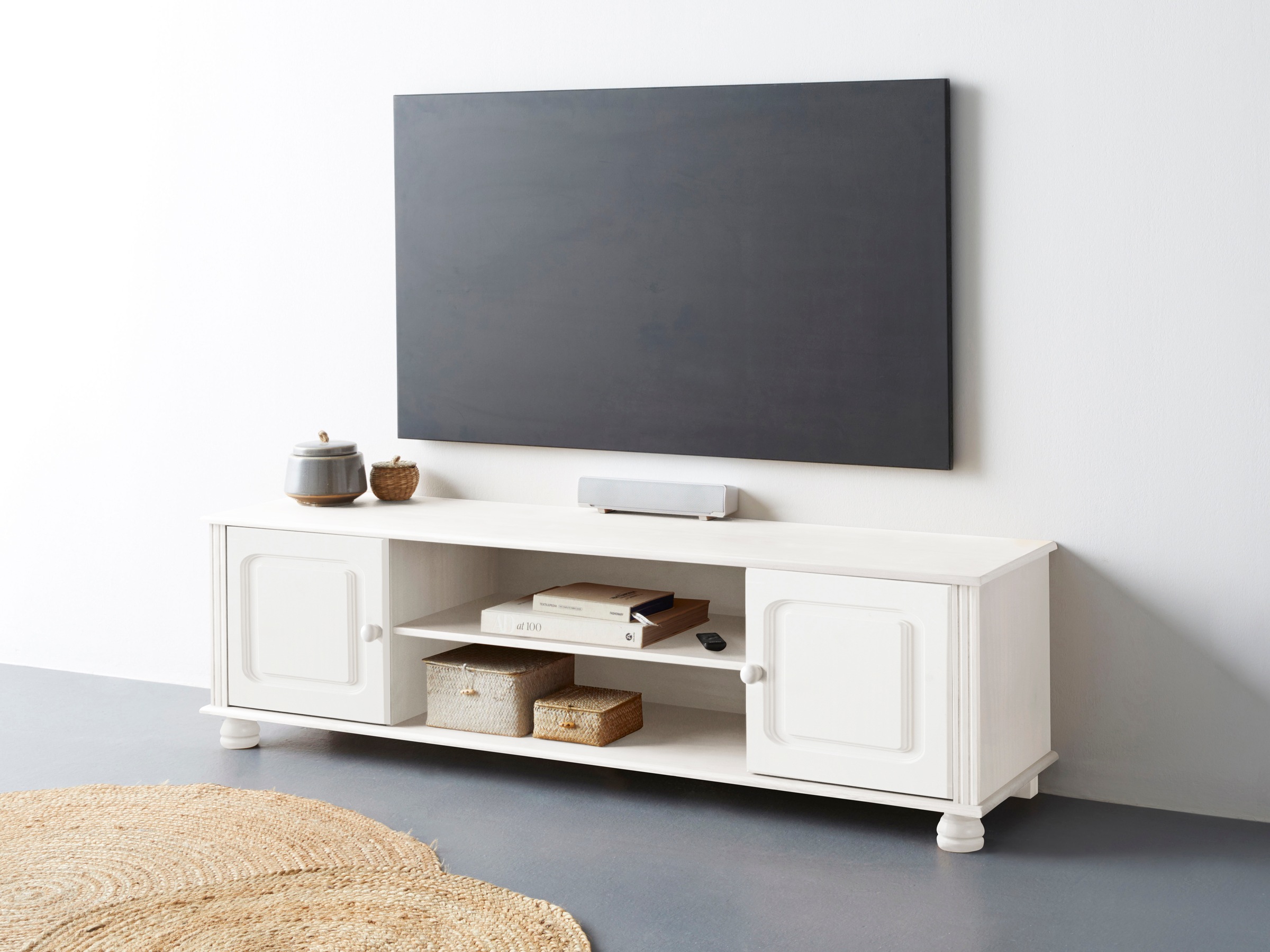 Image of GOODproduct Lowboard "Mette" Kommode mit Kabeldurchführung und einem Einlegeboden