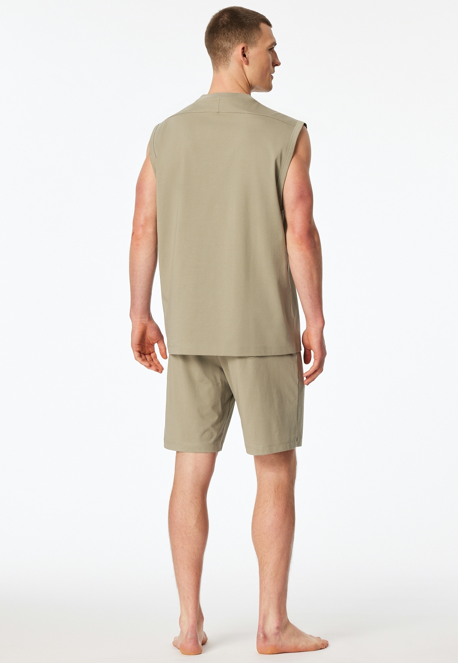 Schiesser Shorty »Modern Nightwear« 2 mit Rundhalsausschnitt und ärmellos, leichter Oversize-Fit