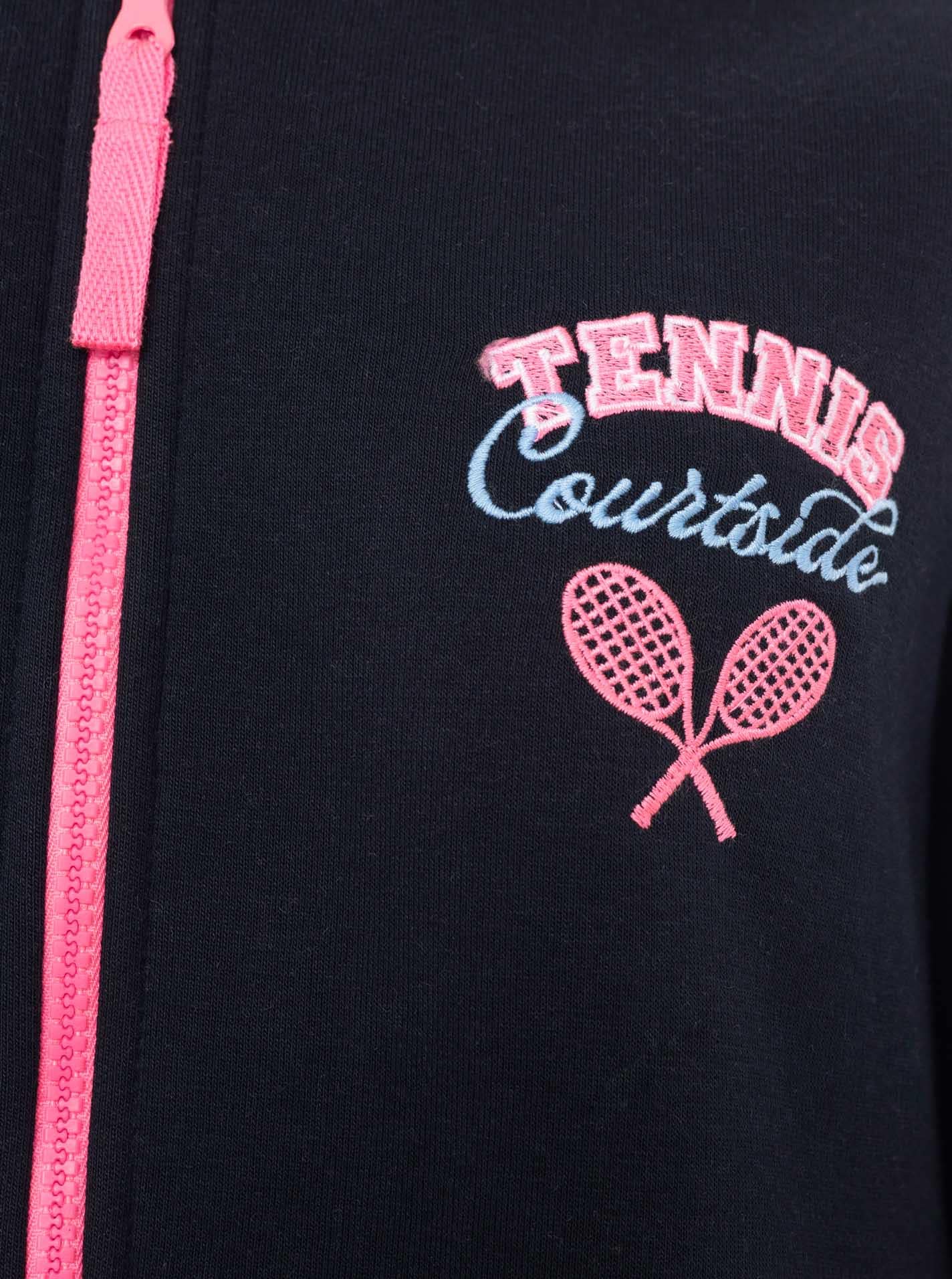 Zwillingsherz Kurzmantel »"Courtside"« Stickerei,Ressverschluss, elastische Bündchen