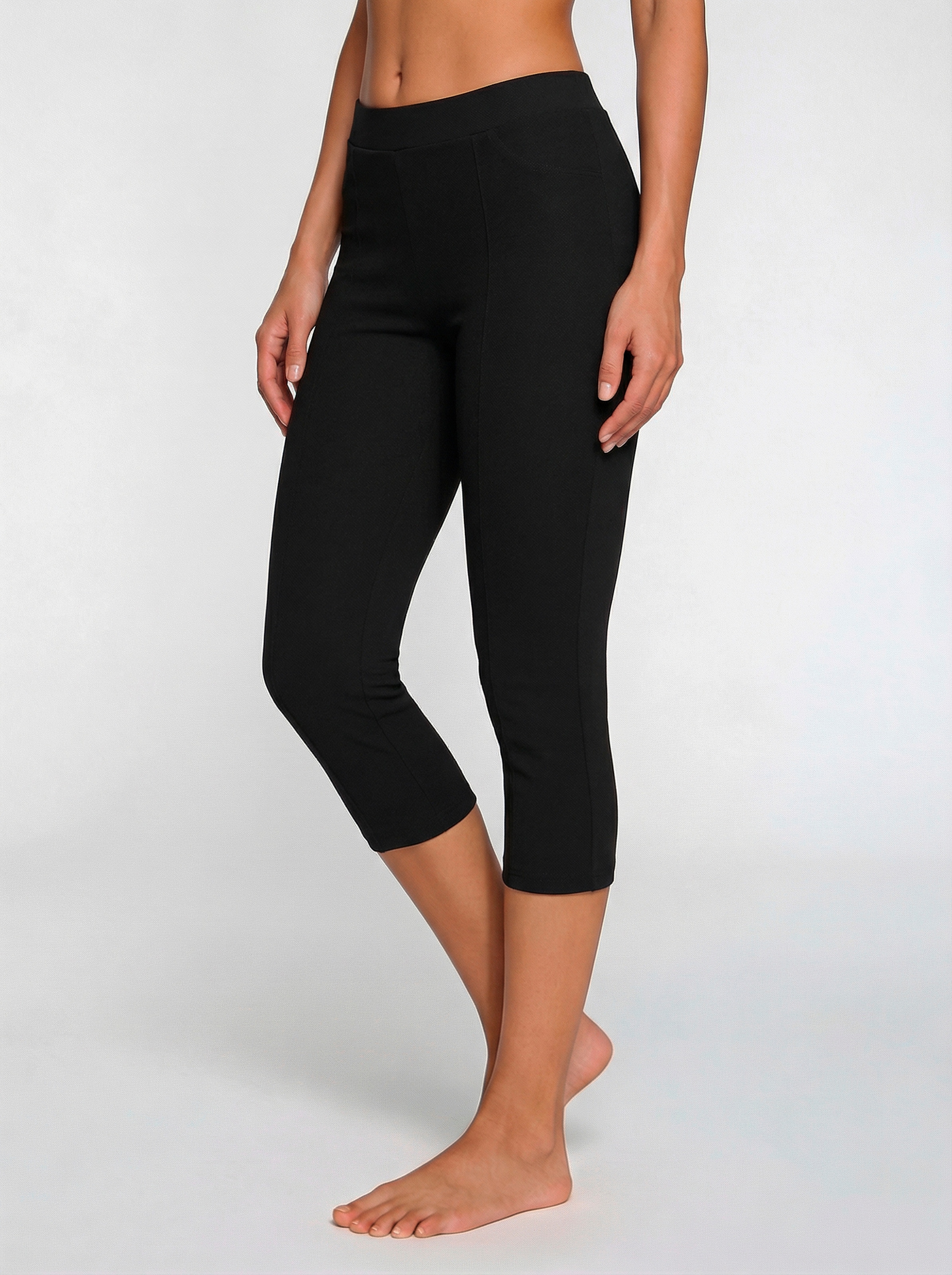 LASCANA Caprileggings »Schlupfhose«  mit Biese an den Beinen