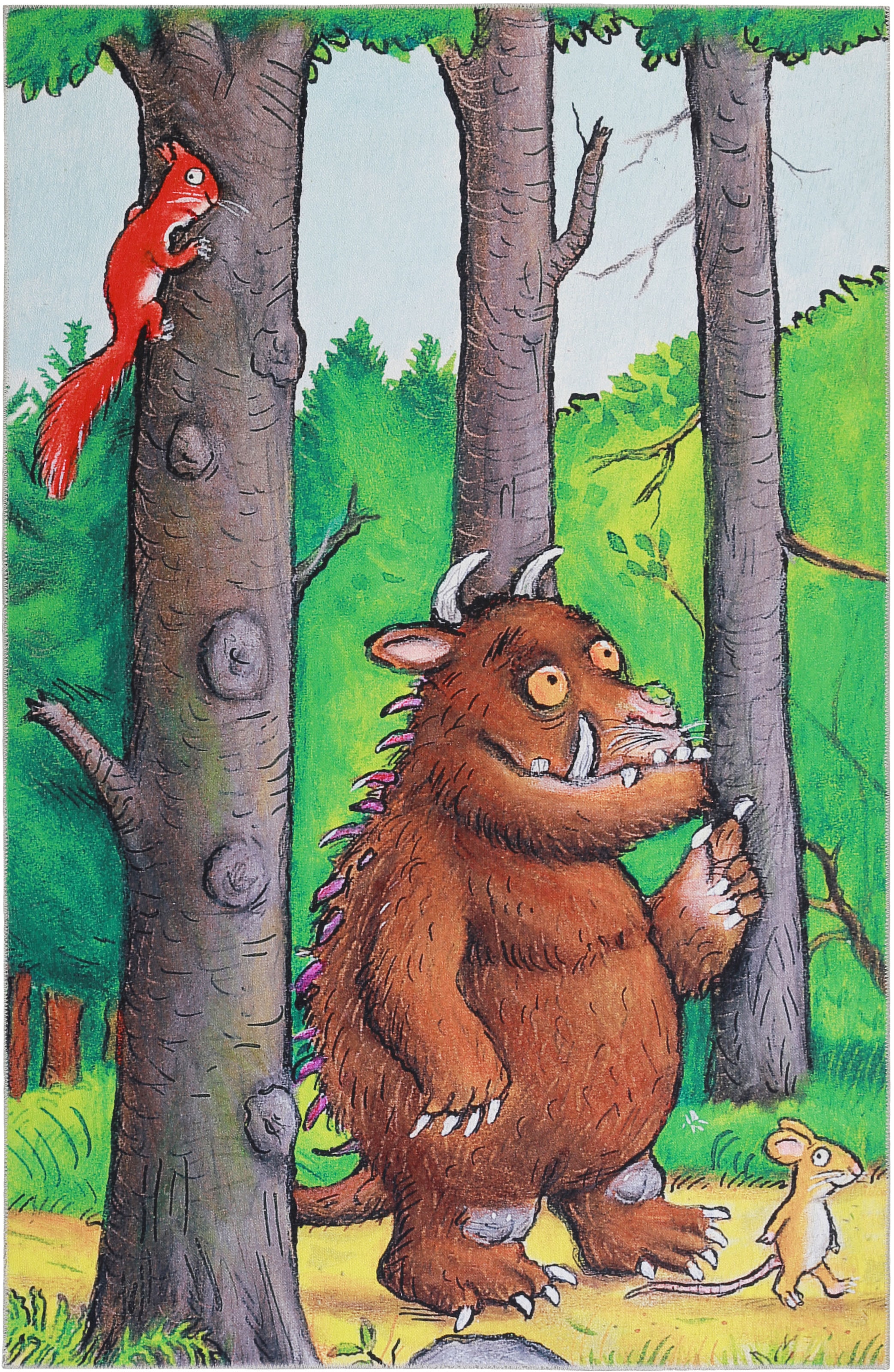 Image of DER GRÜFFELO Kinderteppich »Wanderlo GR-0171«, rechteckig, 6 mm Höhe, aktueller Grüffelo Teppich, Kurzflor mit hohem Baumwollanteil bei Ackermann Versand Schweiz