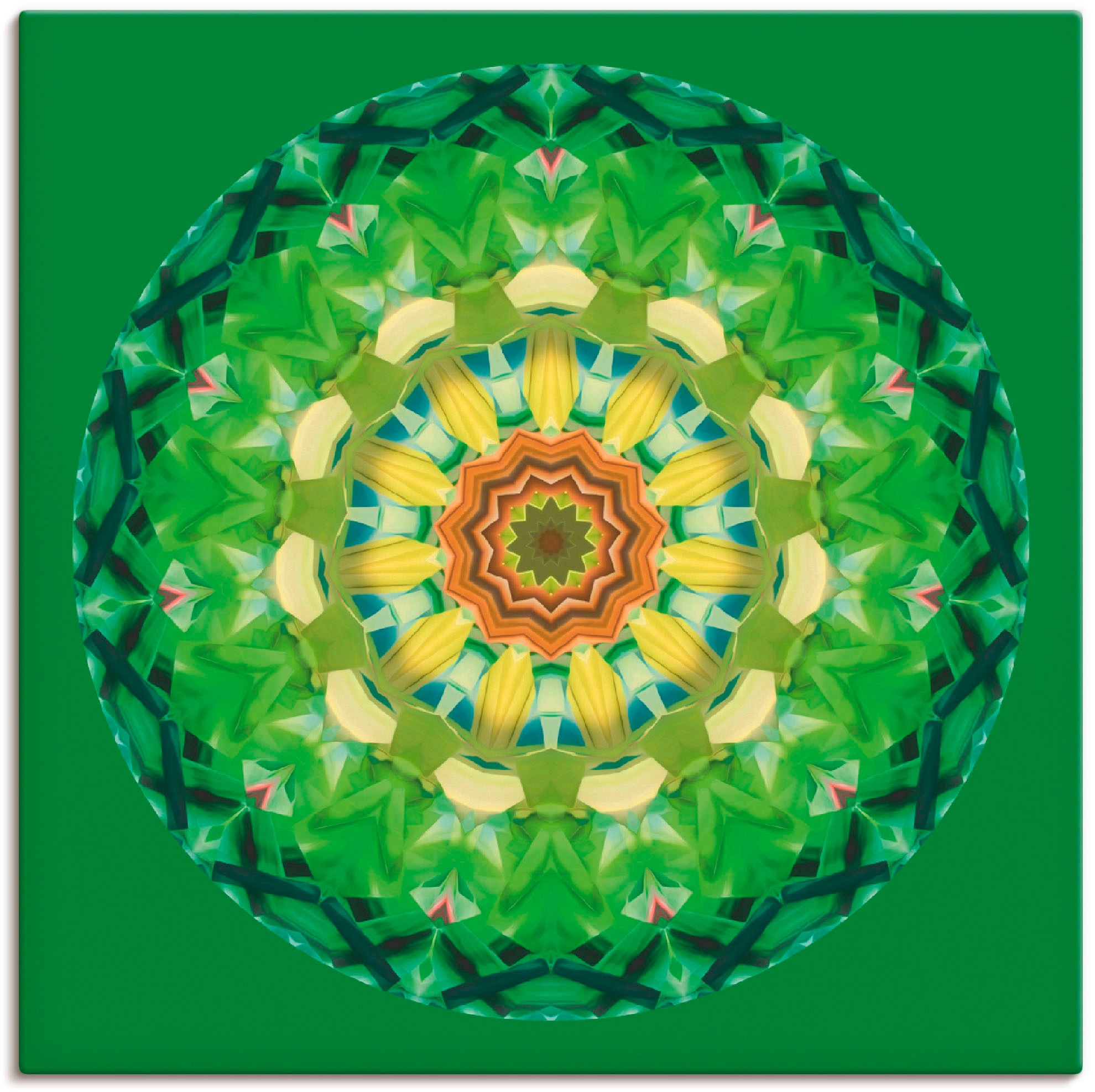 Image of Artland Wandbild »Mandala II«, Muster, (1 St.), in vielen Grössen & Produktarten - Alubild / Outdoorbild für den Aussenbereich, Leinwandbild, Poster, Wandaufkleber / Wandtattoo auch für Badezimmer geeignet bei Ackermann Versand Schweiz