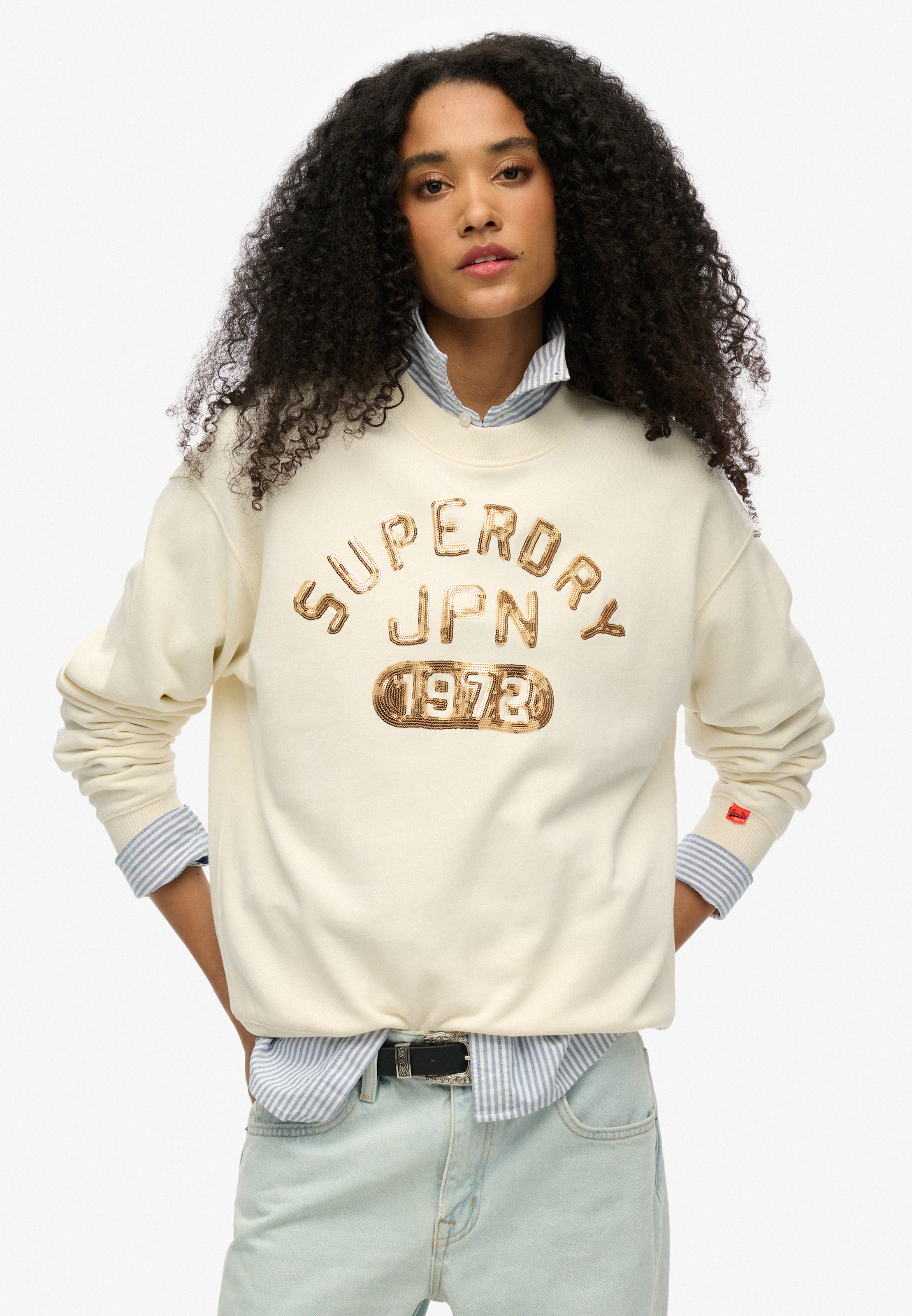 Superdry Sweatshirt »EMBELLISHED VARSITY LOOSE CREW«