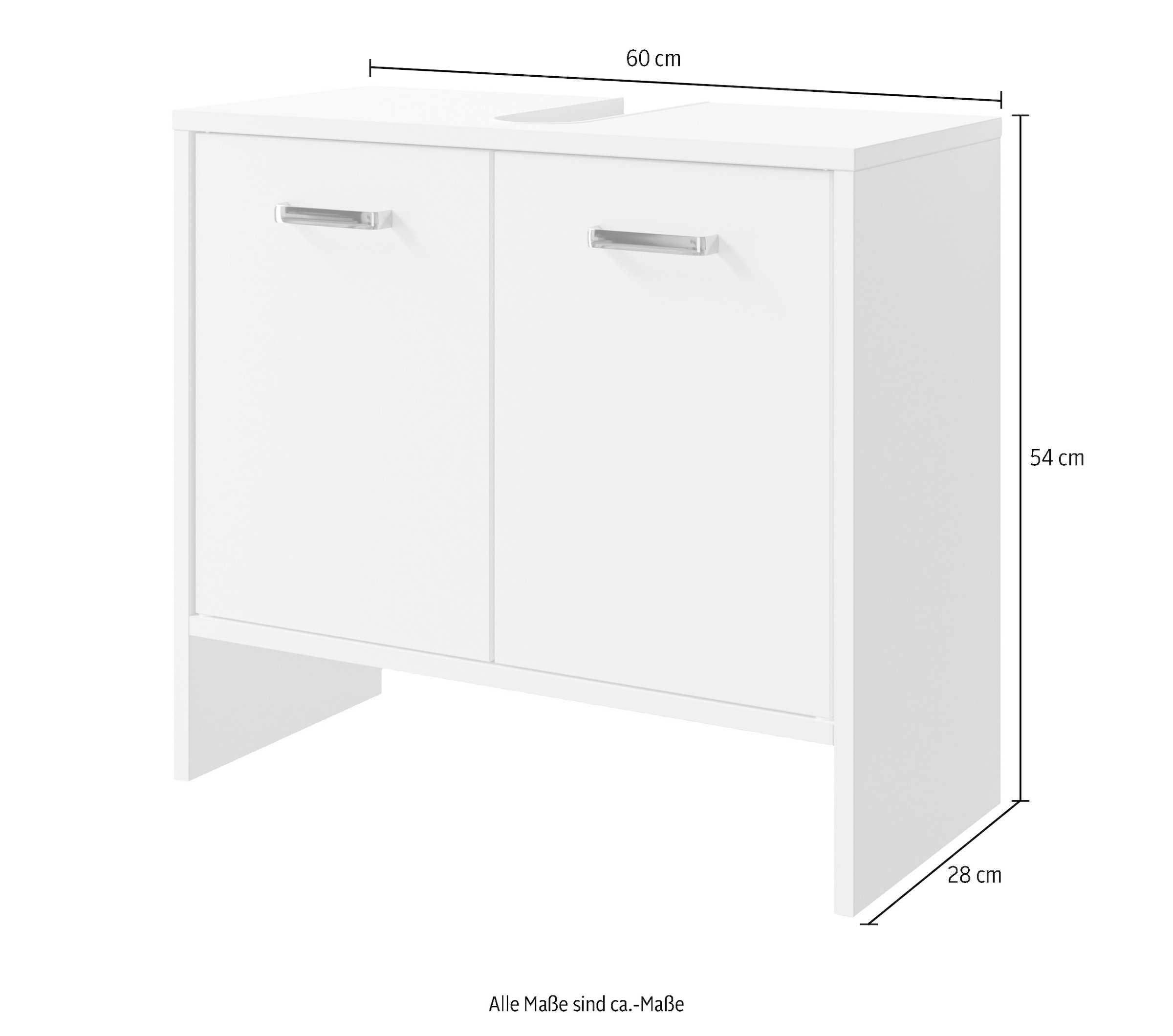 Saphir Waschbeckenunterschrank »Quickset 300« 60,6 cm breit