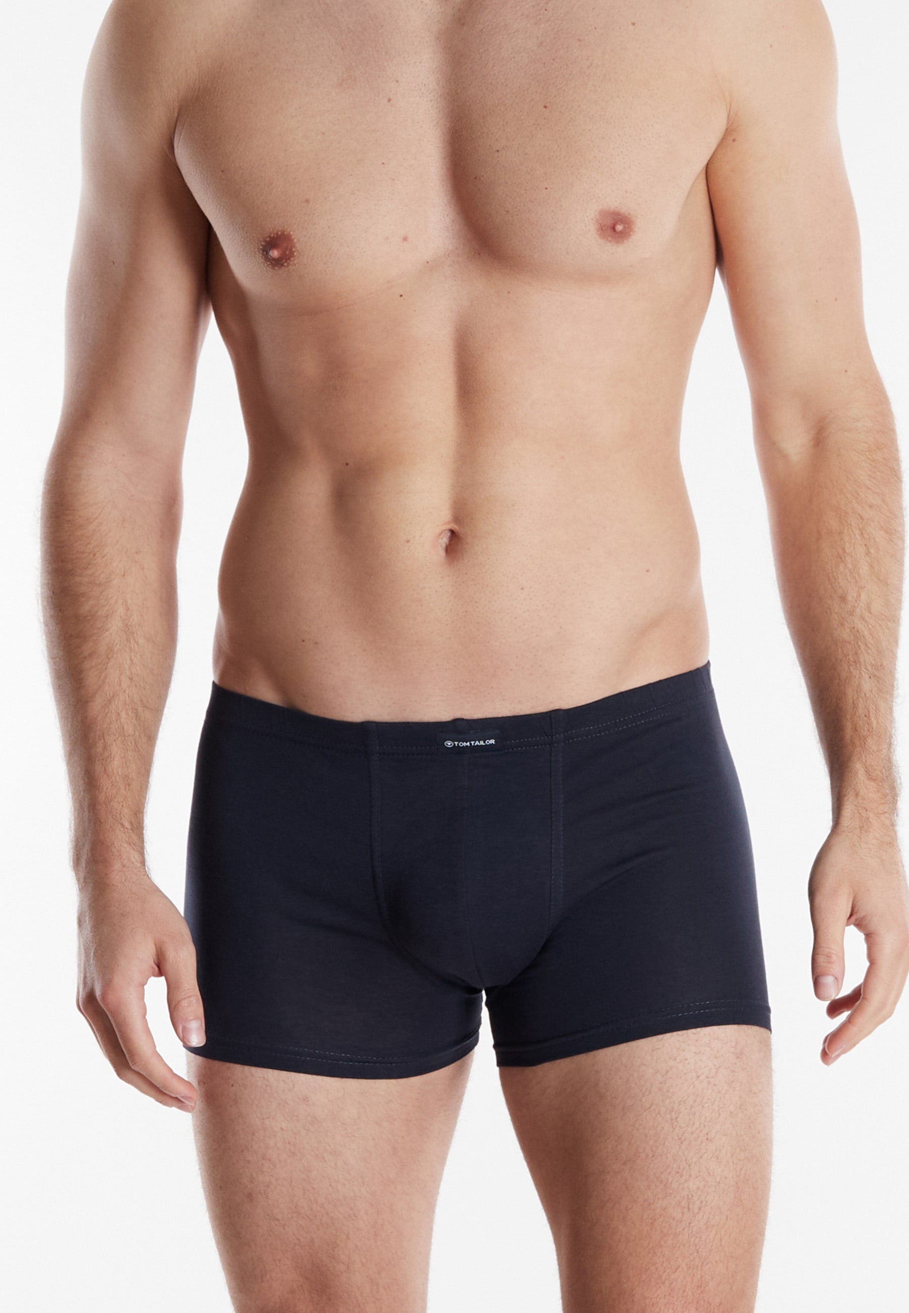 TOM TAILOR Boxers »Texas« Packung, 4er Pack,  bequem, basic, eng, atmungsaktiv, mit Logo, breiter Bund, Baumwollmix