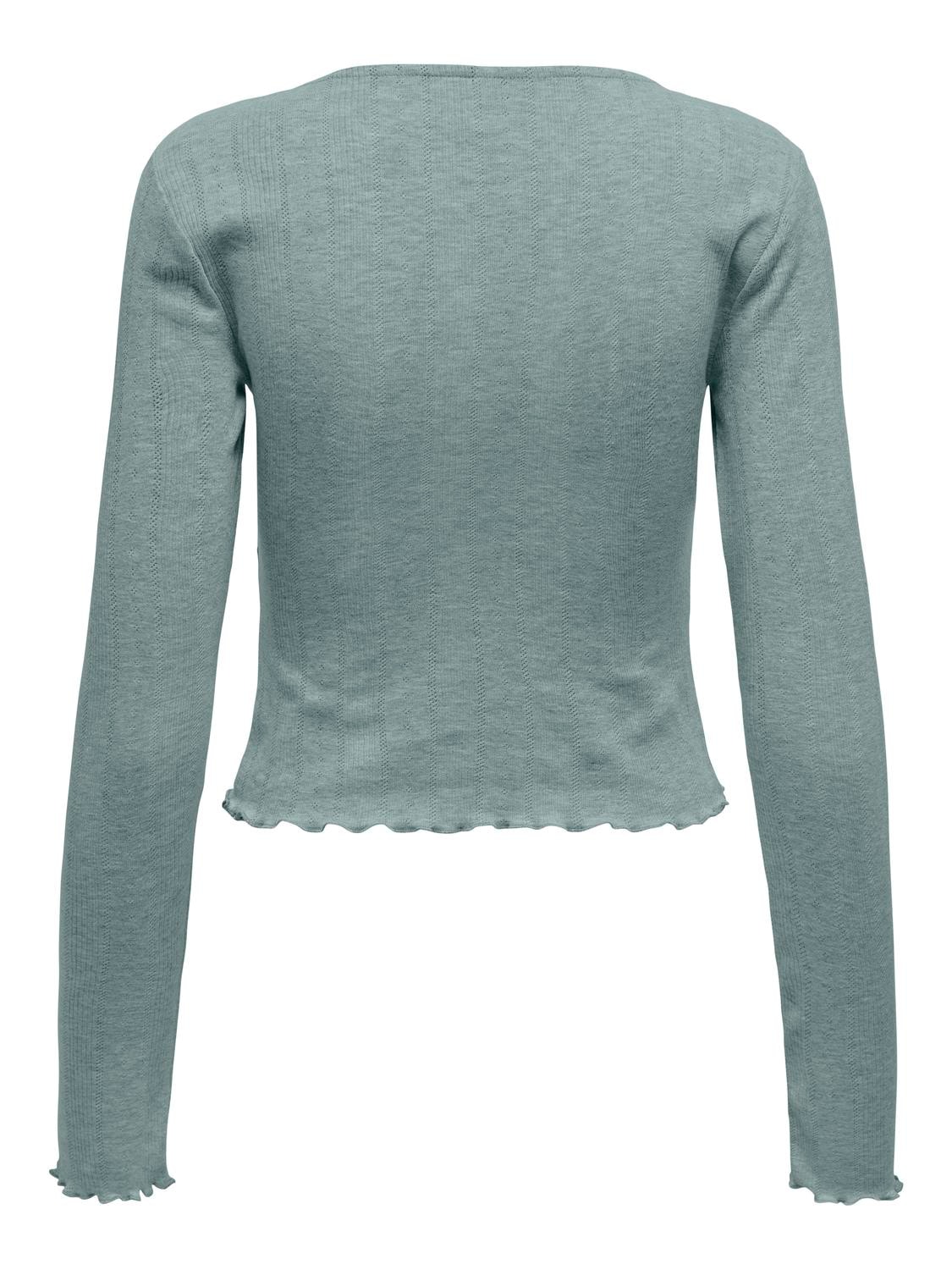 ONLY Langarmshirt »ONLCARLOTTA L/S WRAP TOP JRS«