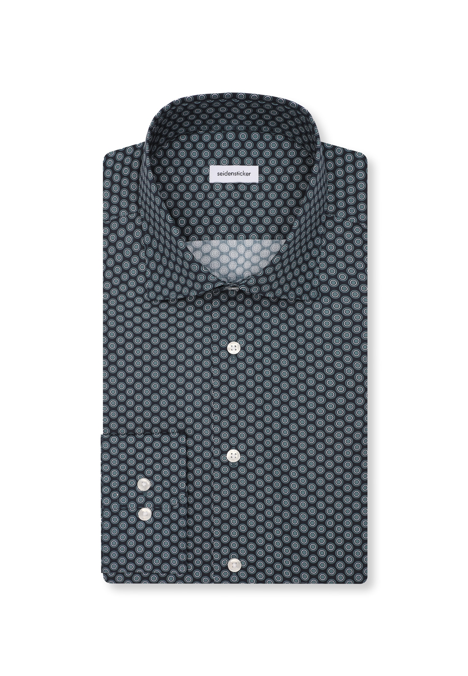 seidensticker Businesshemd »Schwarze Rose«, Slim 1/1 Kentkragen Druck
