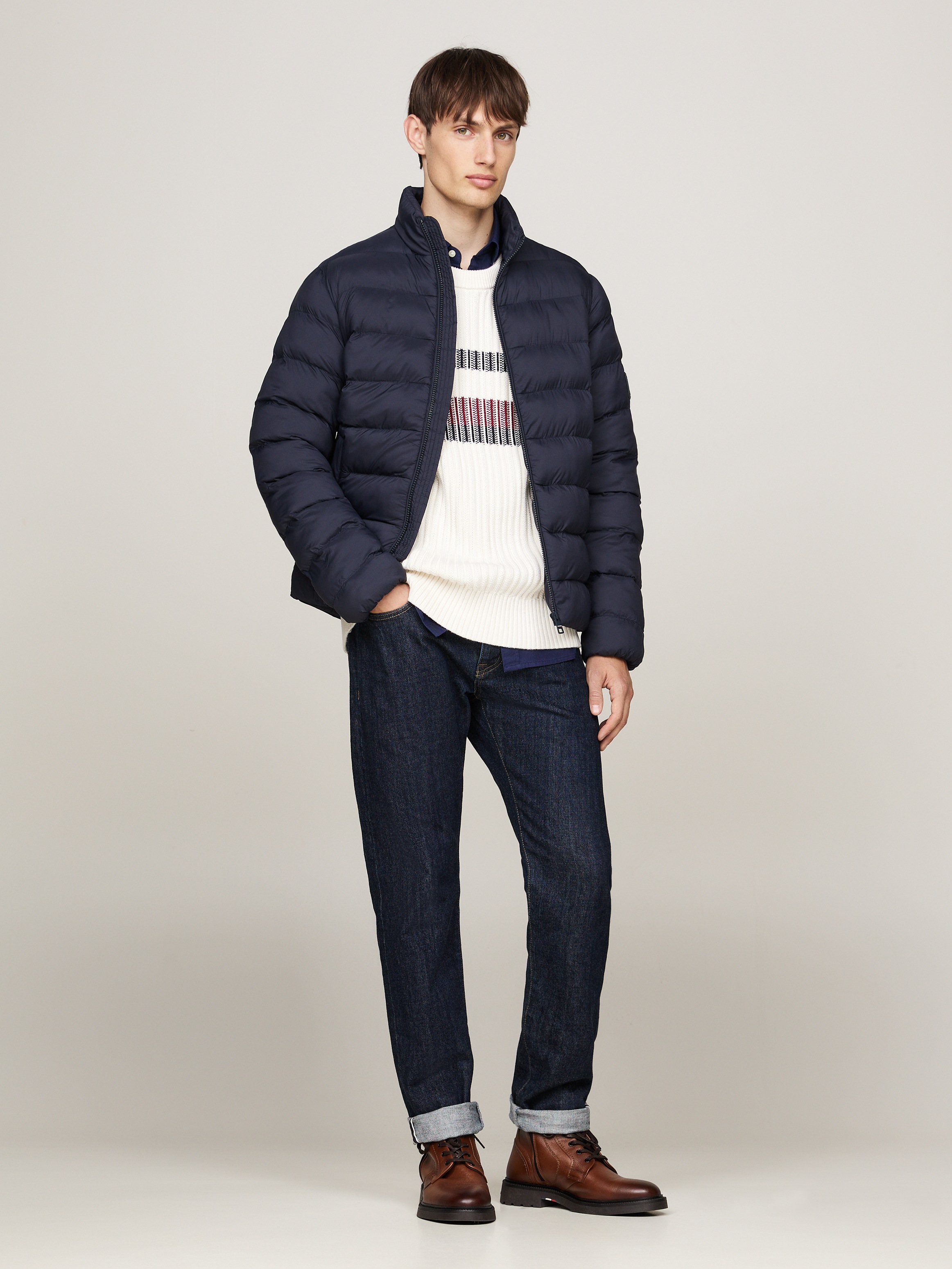 Tommy Hilfiger Steppjacke »MID WEIGHT STAND COLLAR JACKET«