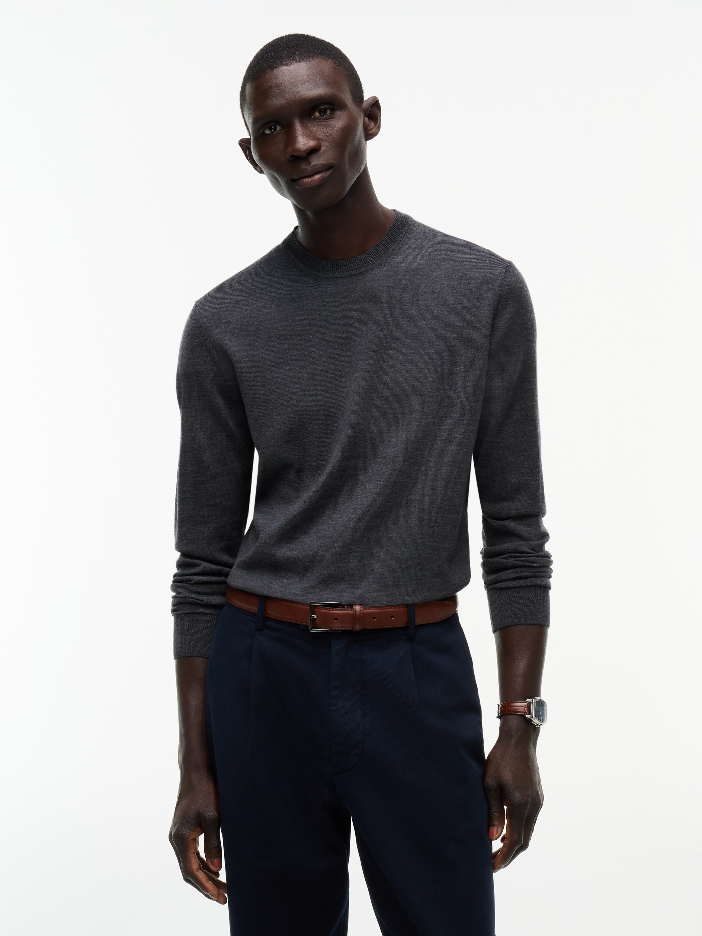 Image of Tommy Hilfiger Wollpullover "NY MERINO CREWNECK SWEATER"