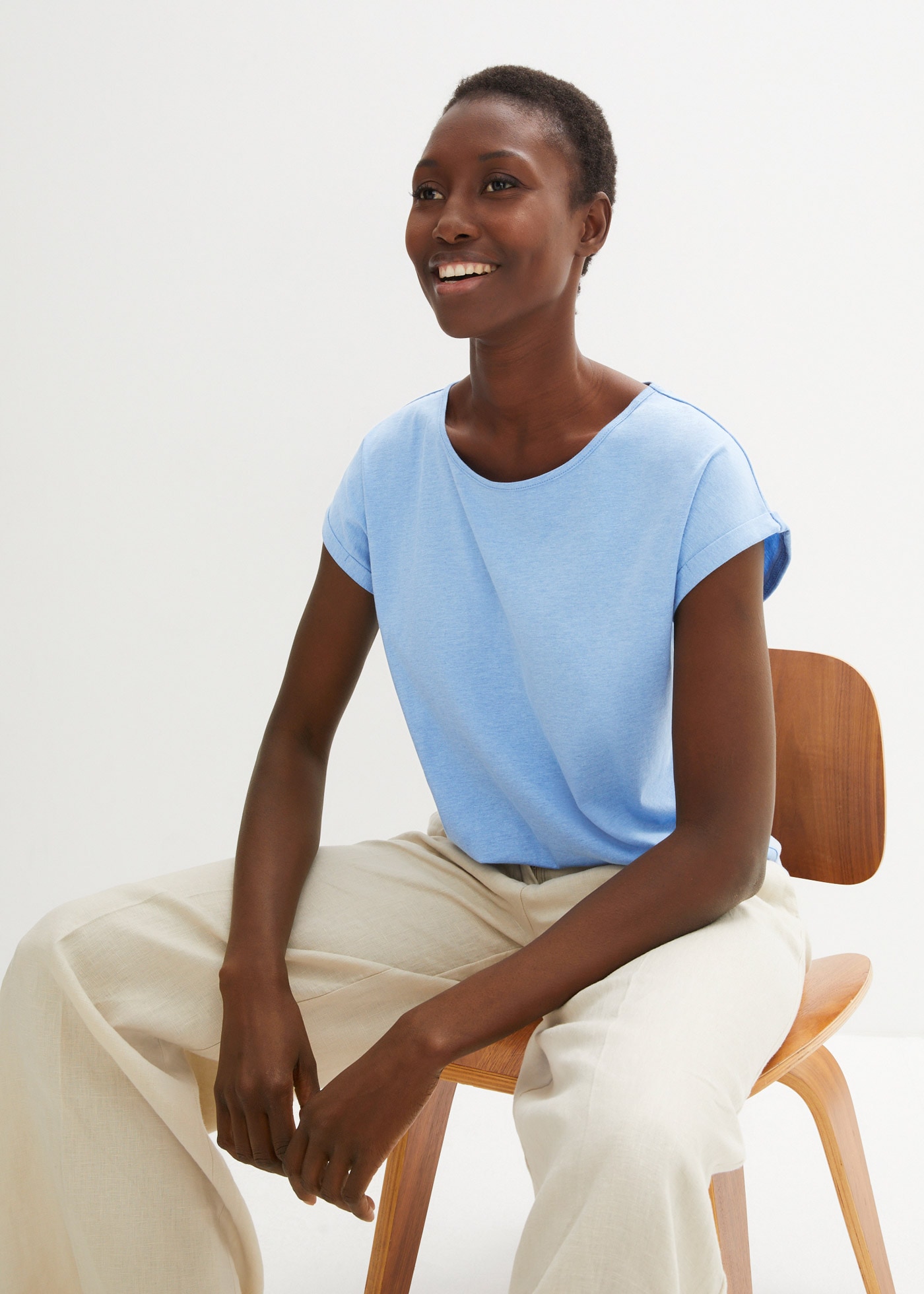 bonprix T-shirt tunique Oversize-Passform, Kurzarm-Design, für Frühling und Sommer