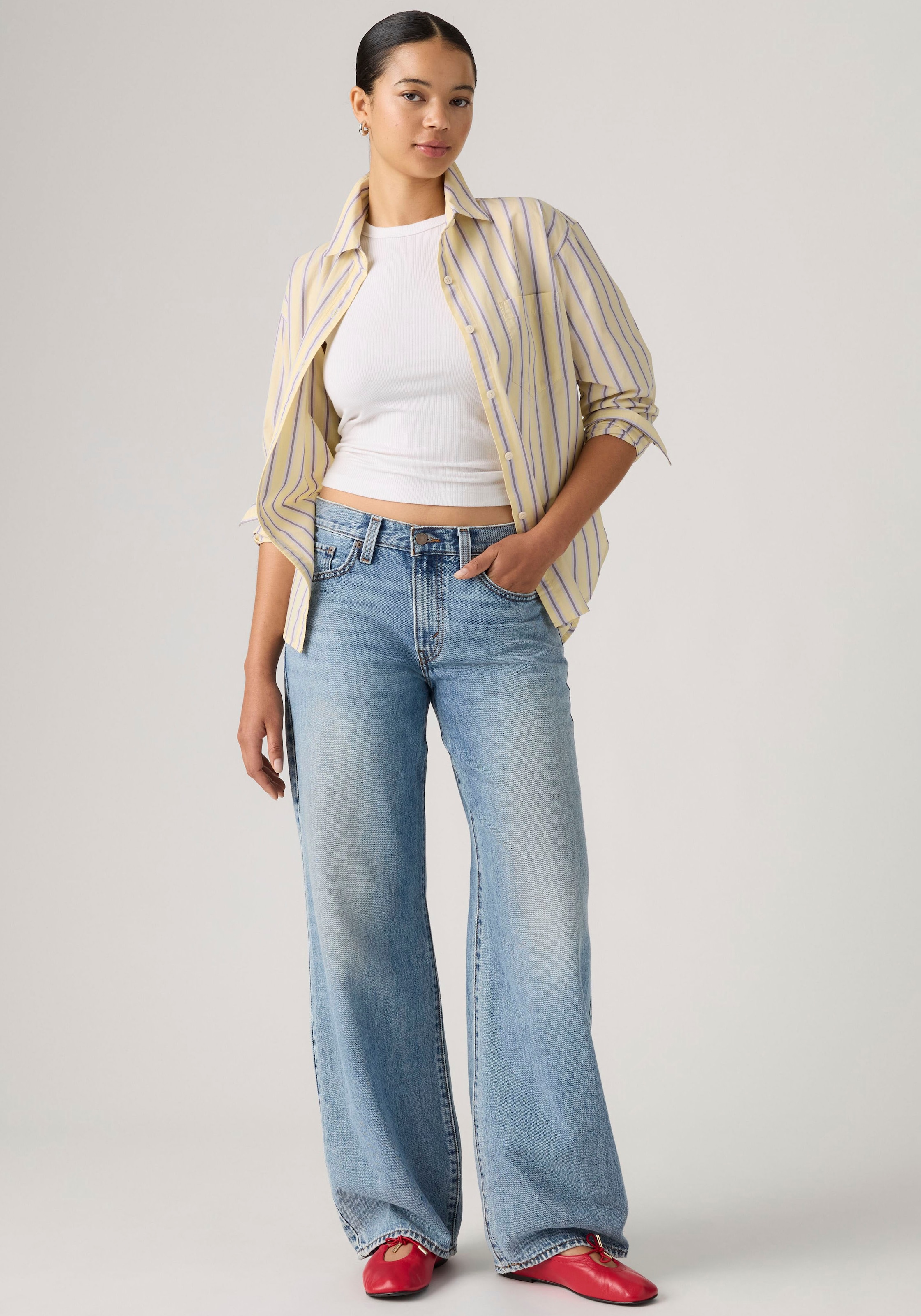 Levi's® 5-Pocket-Jeans »MIDDY BALLOON« mit weitem Bein