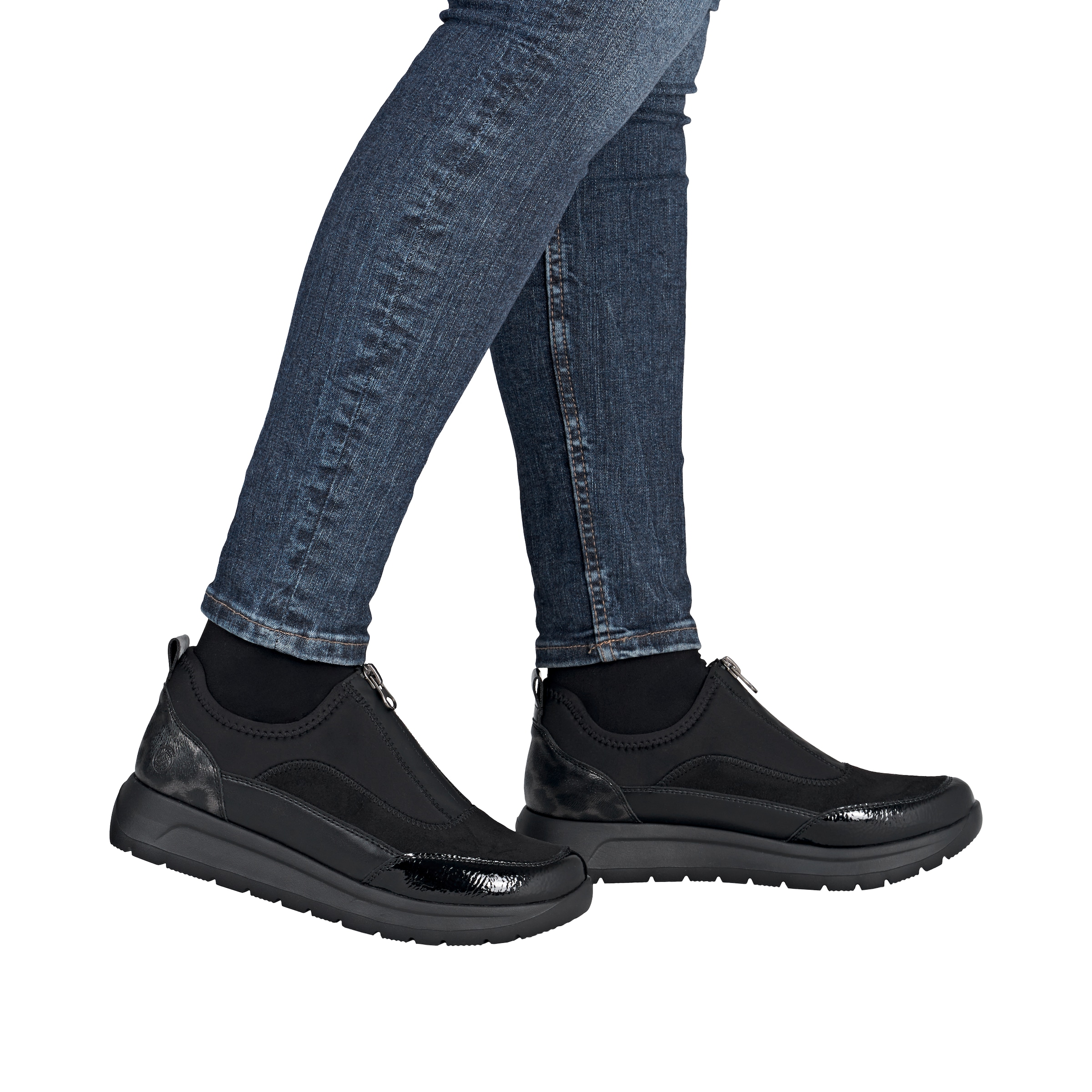Remonte Baskets à plateforme  Halbschuh, Casual-Sneaker mit Lackdetails