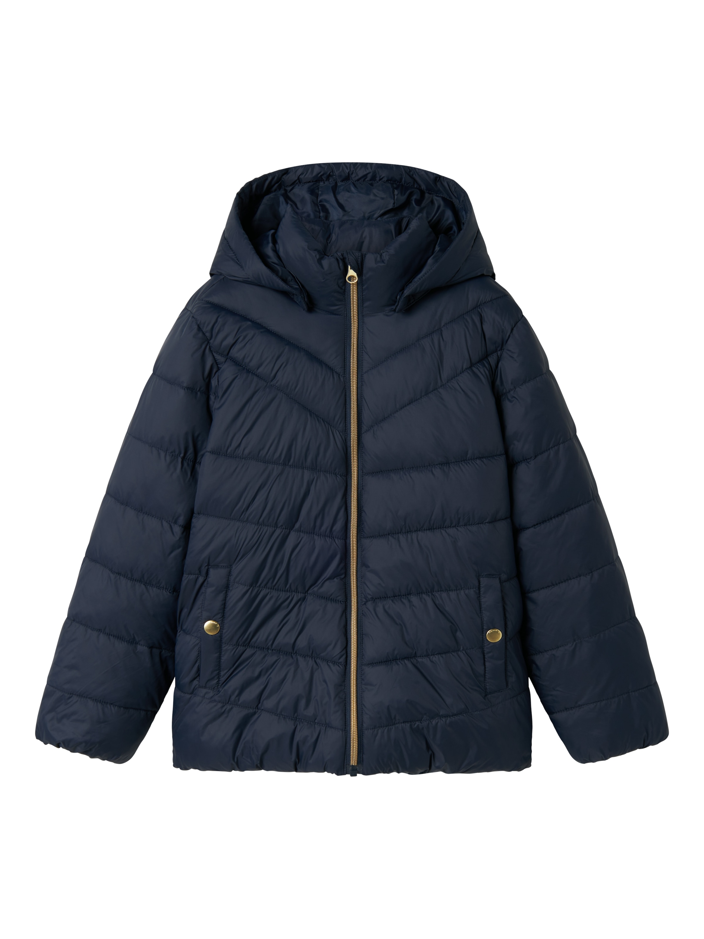 Name It Steppjacke »NKFMONAY JACKET PB«, mit Kapuze, Dekorative, reflektierende Details