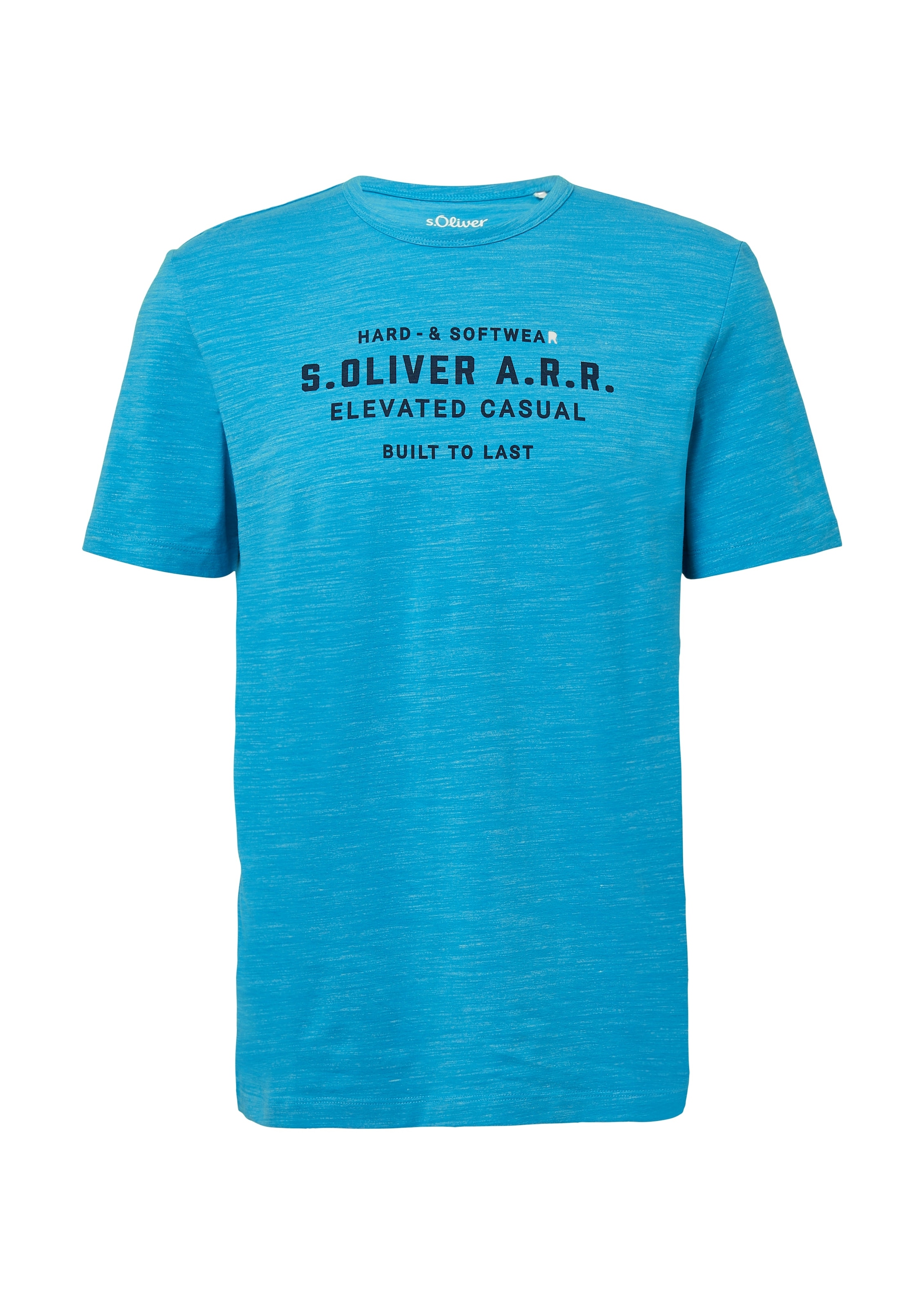 s.Oliver T-Shirt melierte Optik, mit Frontprint