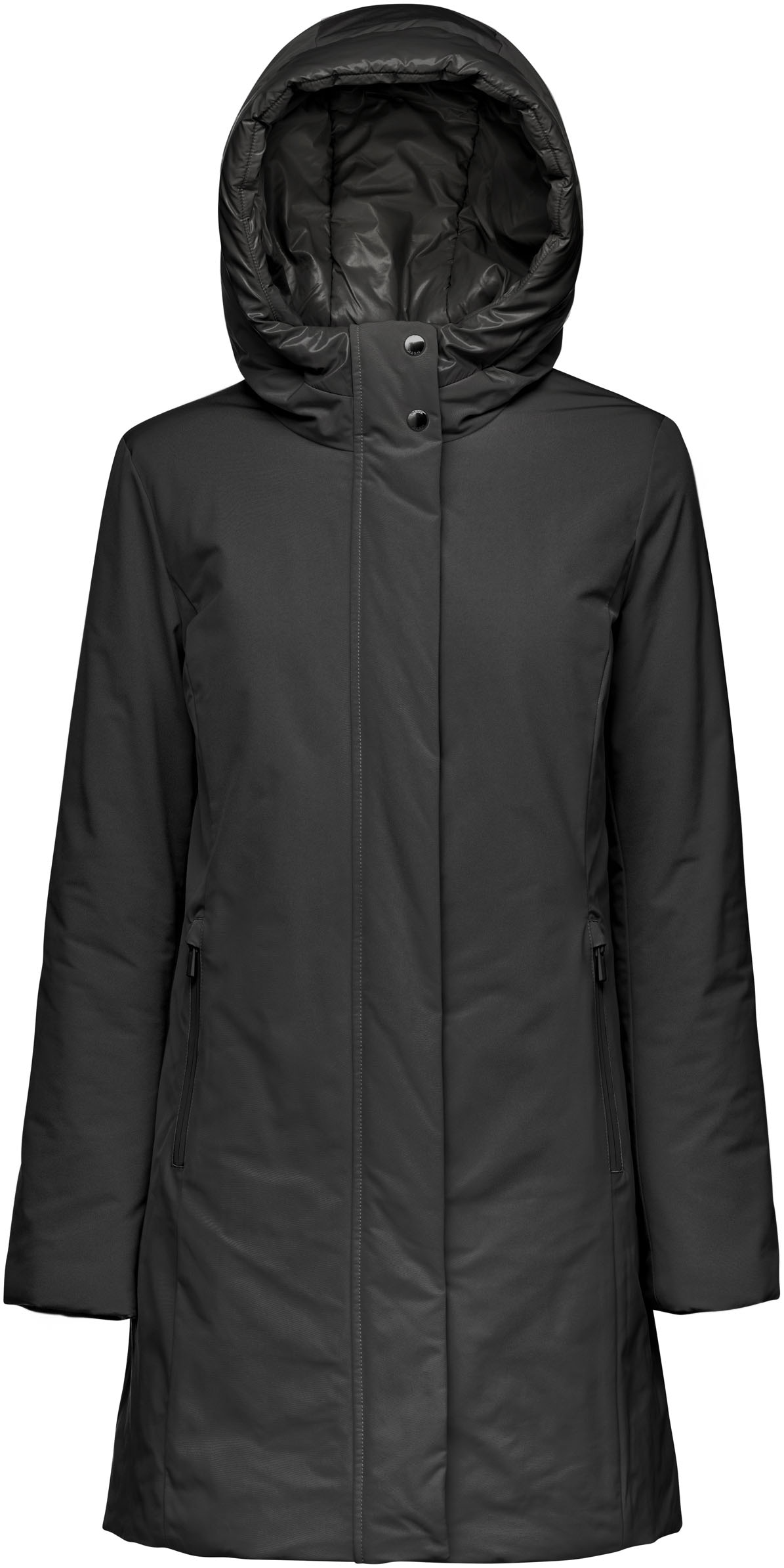 Image of Geox Langjacke "SPHERICA" mit Kapuze mit Kapuze, Reissverschlusstaschen, verdeckter Reissverschluss & Drucker