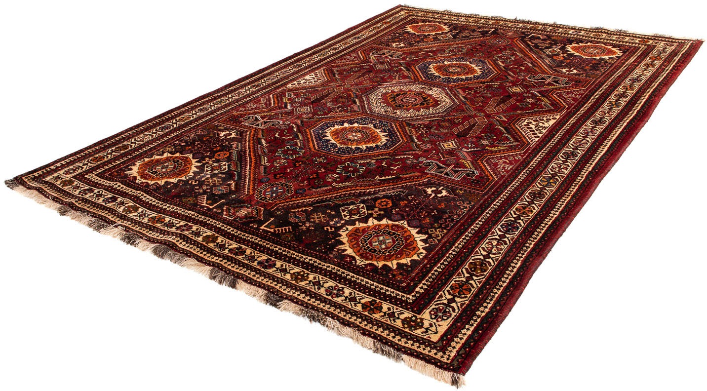 Image of morgenland Orientteppich »Perser - Nomadic - 310 x 210 cm - dunkelrot«, rechteckig, 10 mm Höhe, Wohnzimmer, Handgeknüpft, Einzelstück mit Zertifikat bei Ackermann Versand Schweiz