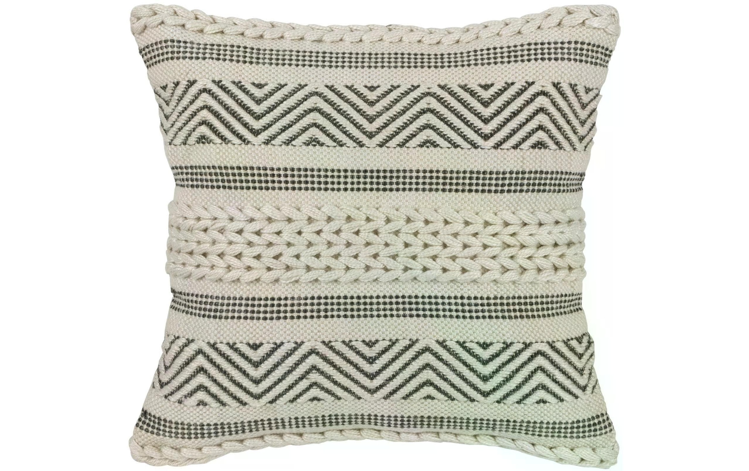 Image of EGLO Dekokissen "Melut 45 x 45 cm, Beige/Schwarz"