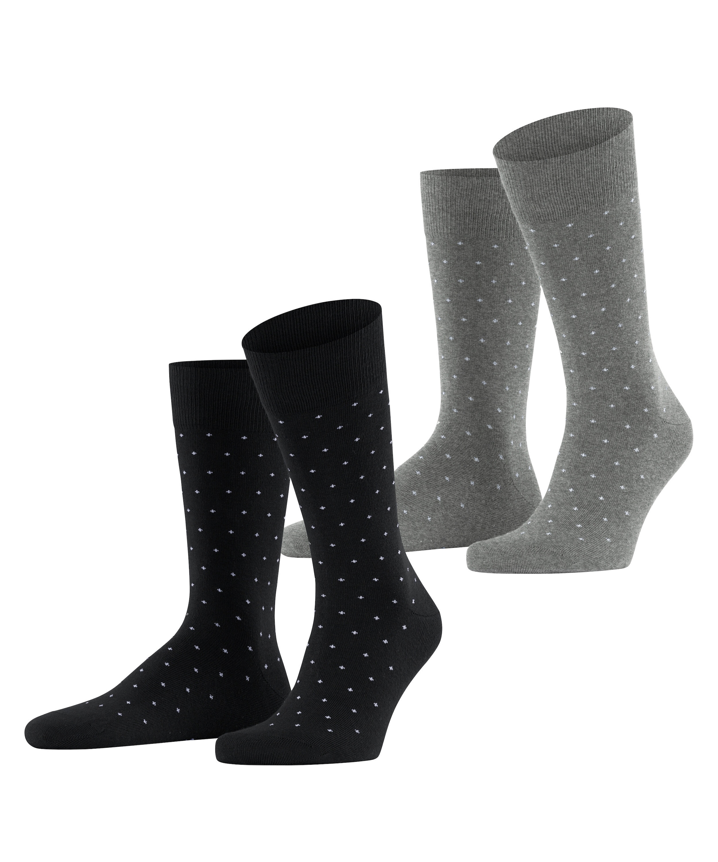 Esprit Socken »Fine Dot« 2 Paar,  gepunktet, geripptes Bündchen, Baumwoll-Mix