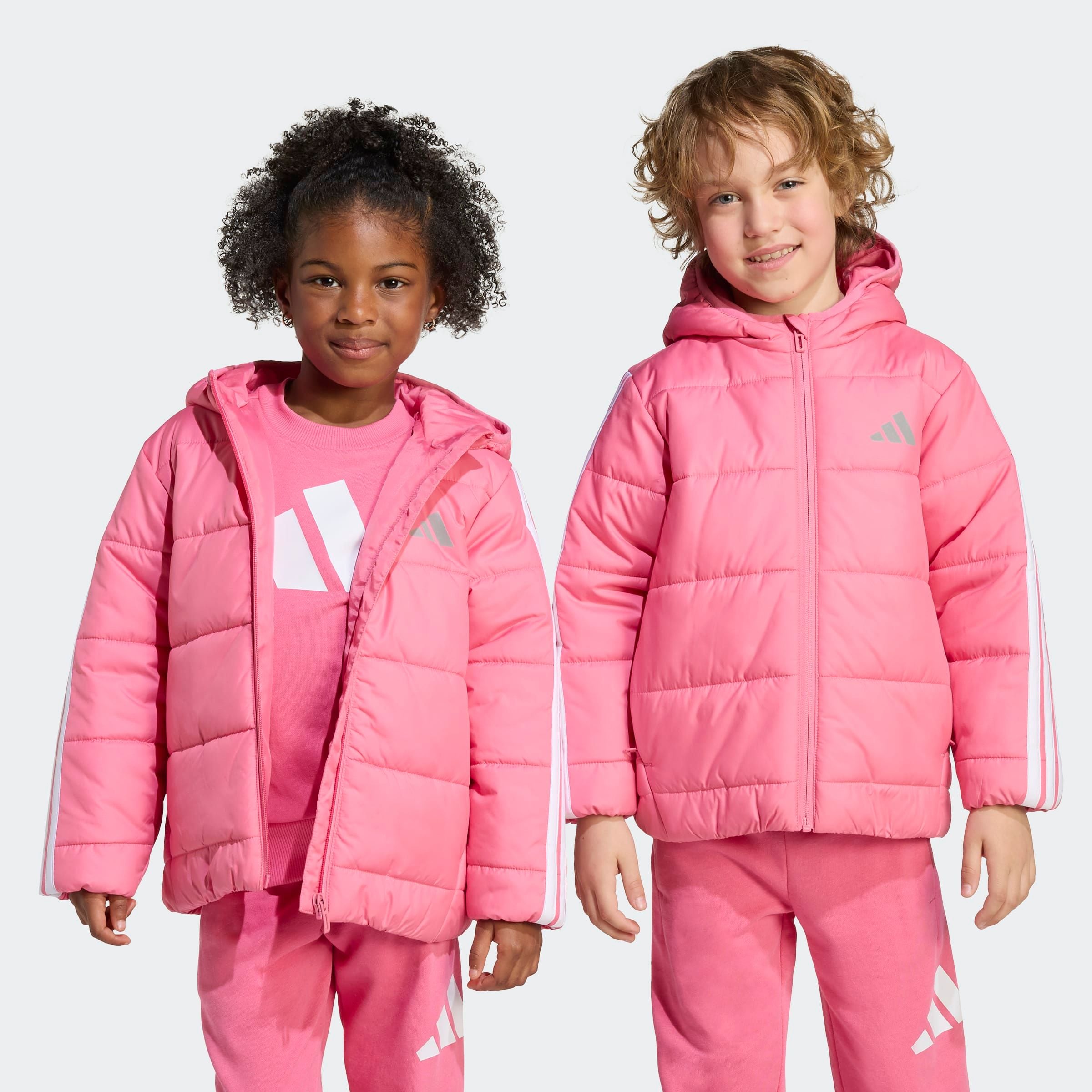 Image of adidas Sportswear Winterjacke "LK ESS 3S JKT" für Kinder, mit Reissverschluss, leichtes Material