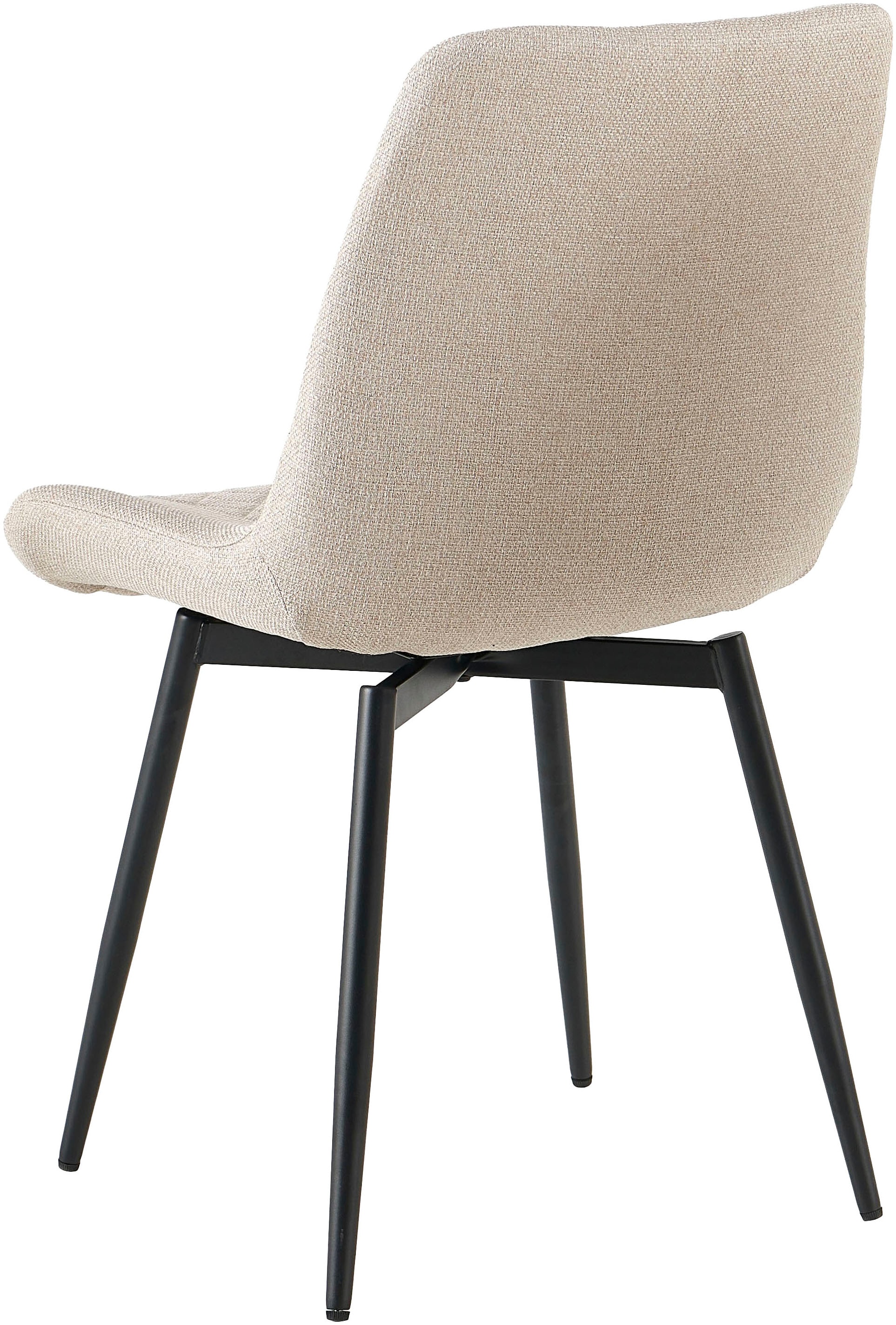 GOODproduct Esszimmerstuhl »Juniper, 2er-Set« () 2 Stk.Stuhl aus Webstoff mit moderner Rautensteppung und 360° Drehfunktion
