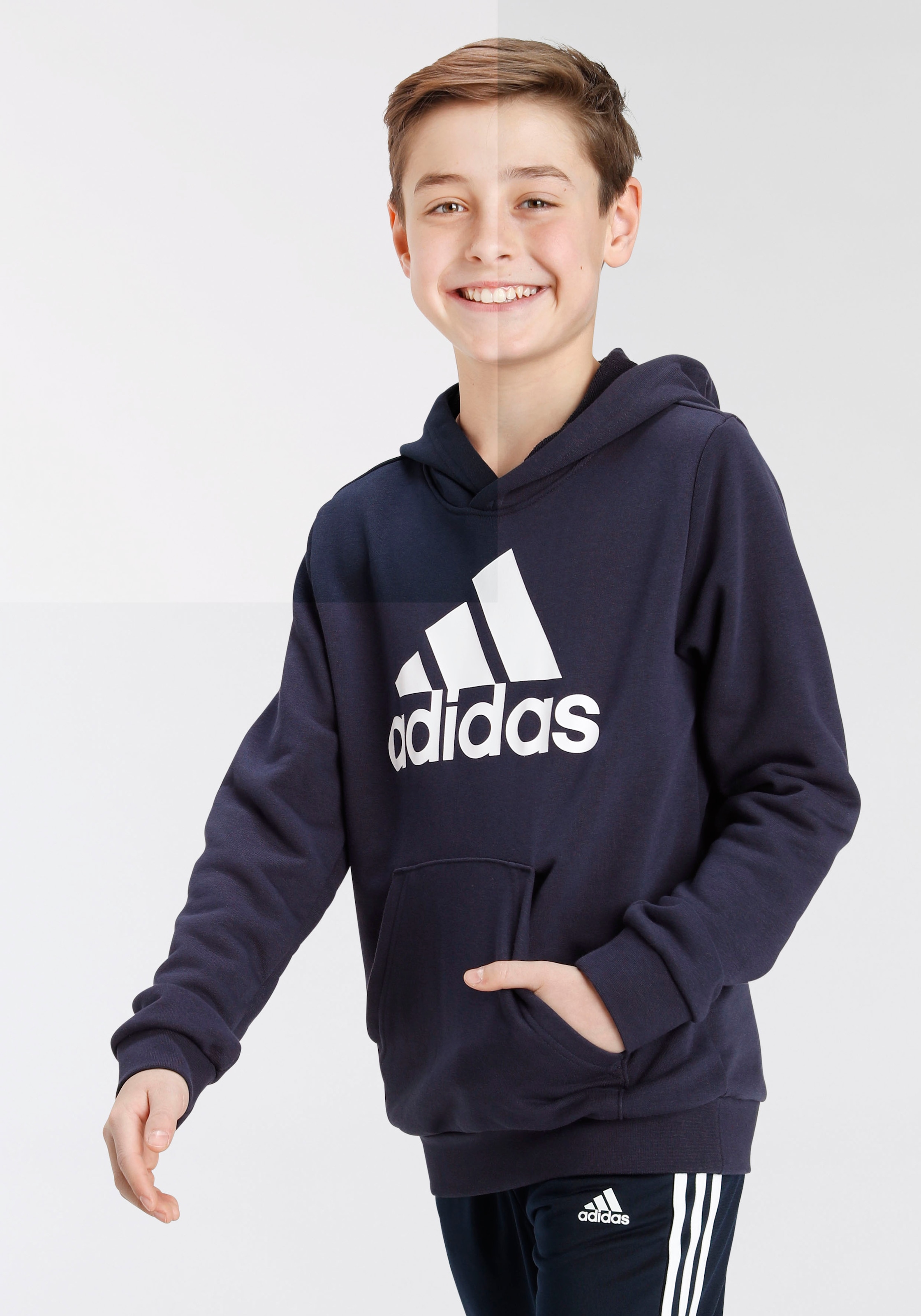 adidas Sportswear Kapuzensweatshirt »BIG LOGO ESSENTIALS COTTON HOODIE«