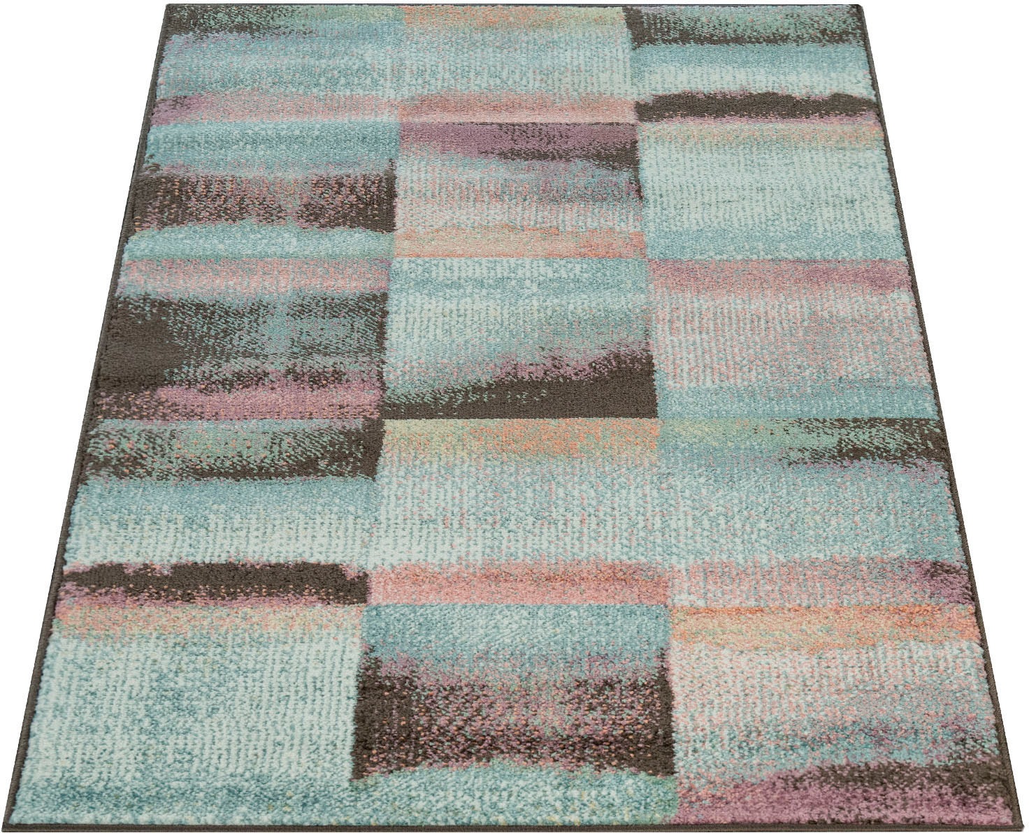 Image of Paco Home Teppich »Kosy 510«, rechteckig, 14 mm Höhe, Kurzflor, buntes modernes Design, ideal im Wohnzimmer & Schlafzimmer bei Ackermann Versand Schweiz