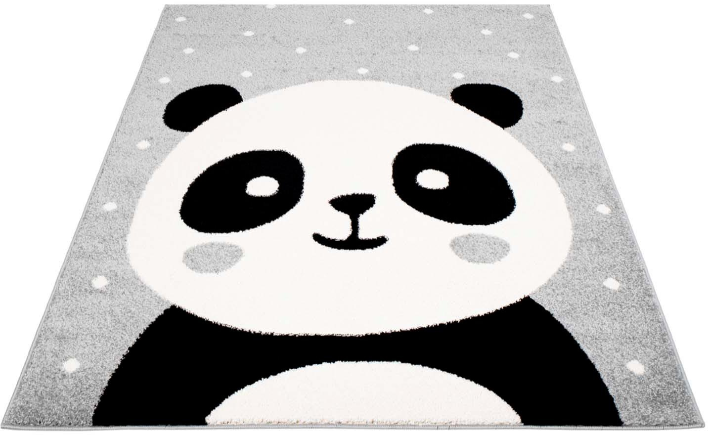 Image of Carpet City Kinderteppich »Bubble Kids 1334«, rechteckig, 11 mm Höhe, Spielteppich, Panda-Bär, Weicher Flor, Pflegeleicht, Kinderzimmer bei Ackermann Versand Schweiz