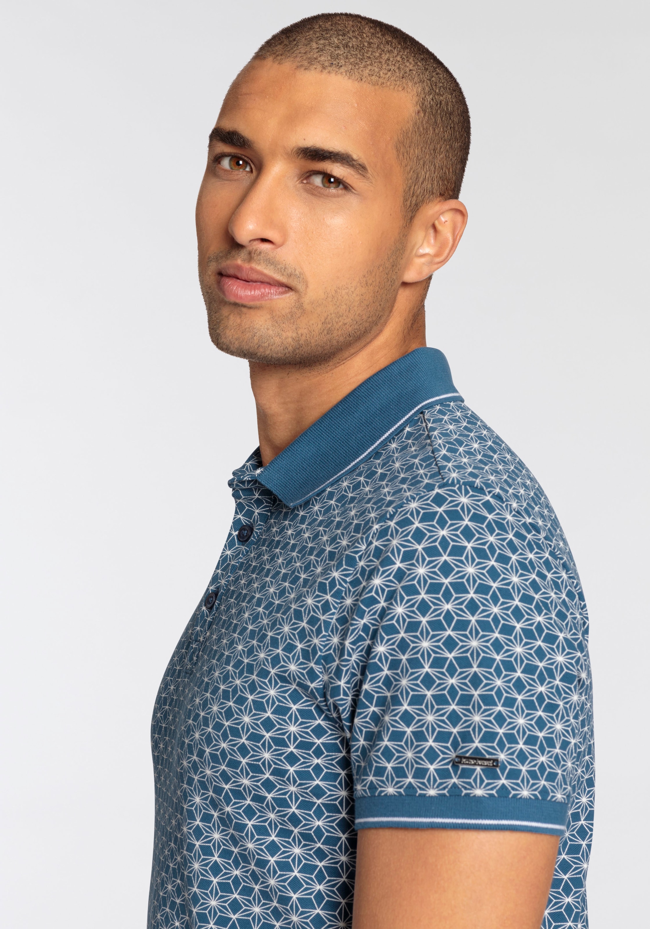 Bruno Banani Poloshirt, mit Allover-Print