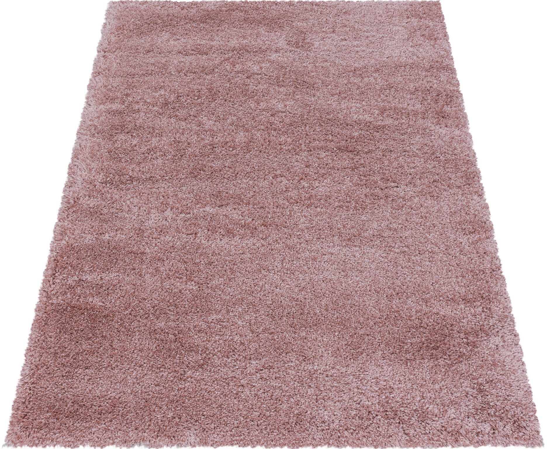 Ayyildiz Tapis à poils longs Shaggy - Ultra doux et moelleux - Chambre à coucher - rose - 80x250 cm