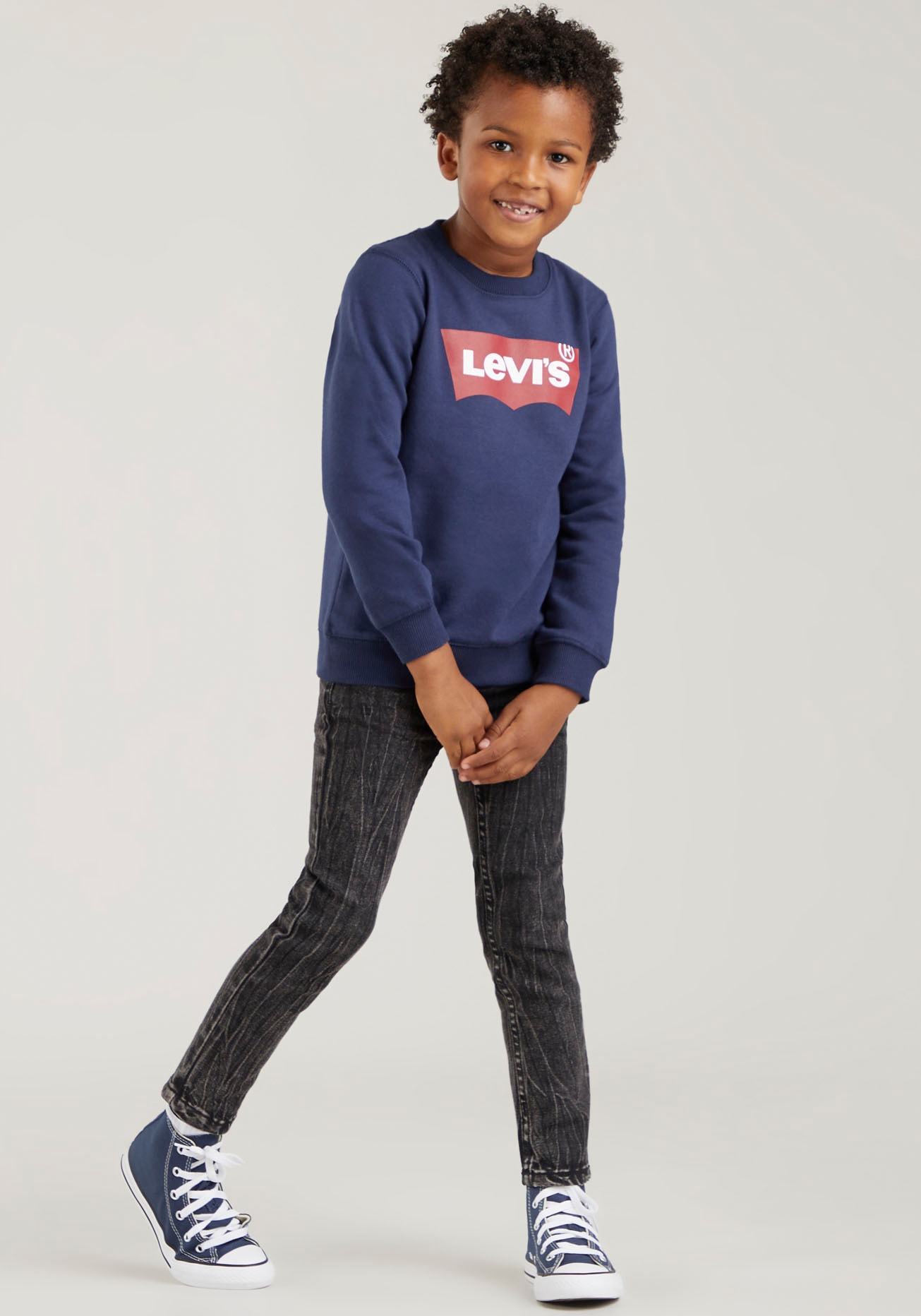 Levi's® Kids Sweatshirt »LVB LVB FRENCH TERRY BATWING«, mit grossem Logo