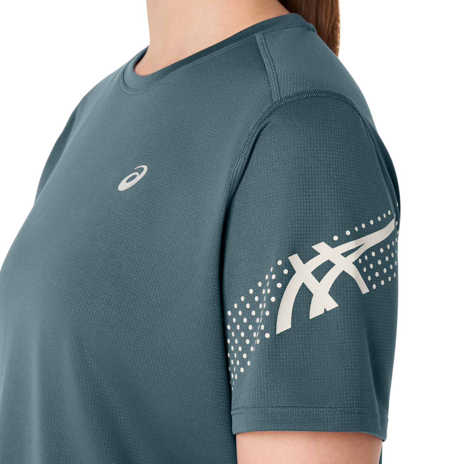 Asics T-shirt de course »ICON SS TOP« avec pli Kasane au niveau du cou, à séchage rapide