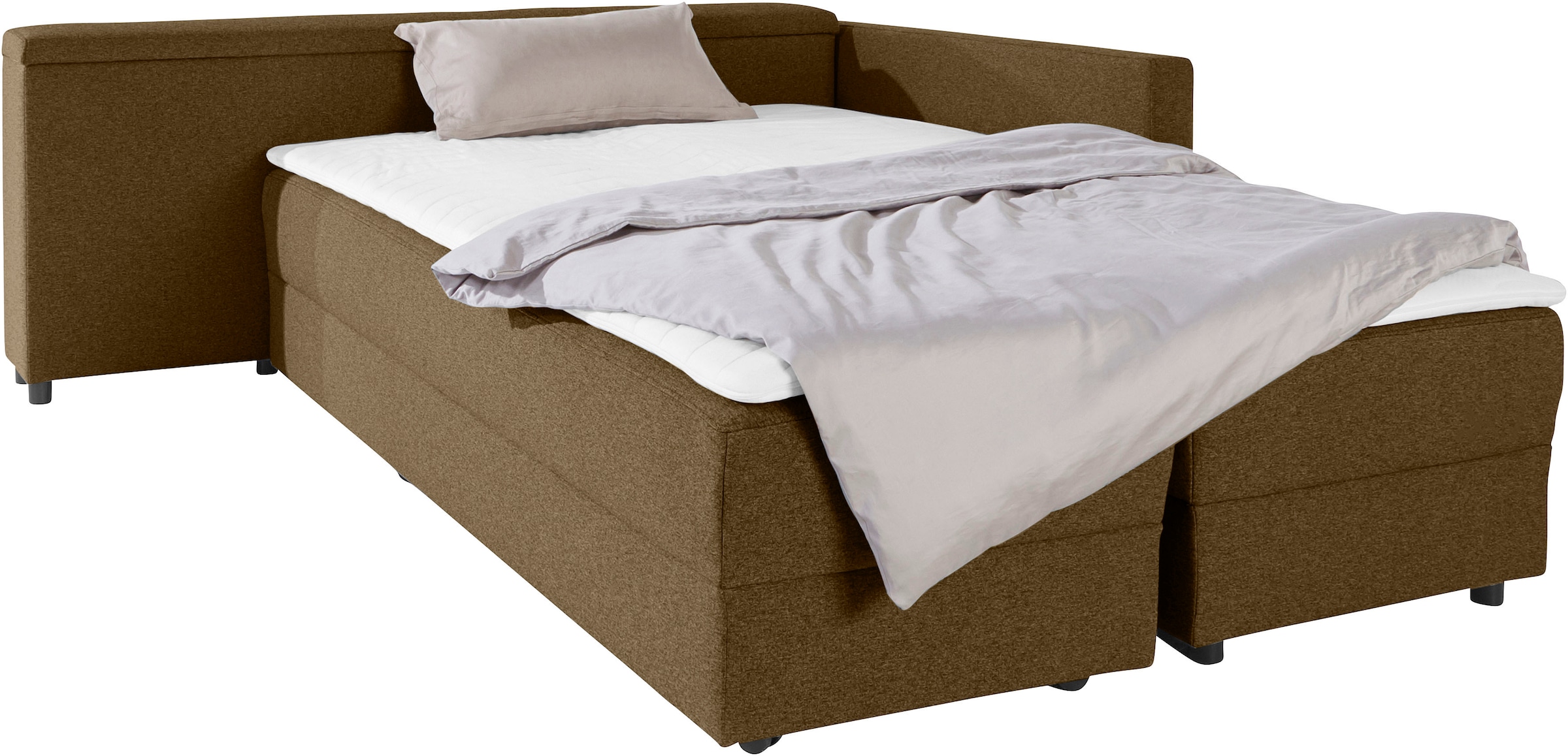 LOOKS by Wolfgang Joop Ecksofa »LooksIII L-Form«, durch Drehfunktion zum Bett wandelbar, inklusive Staufach