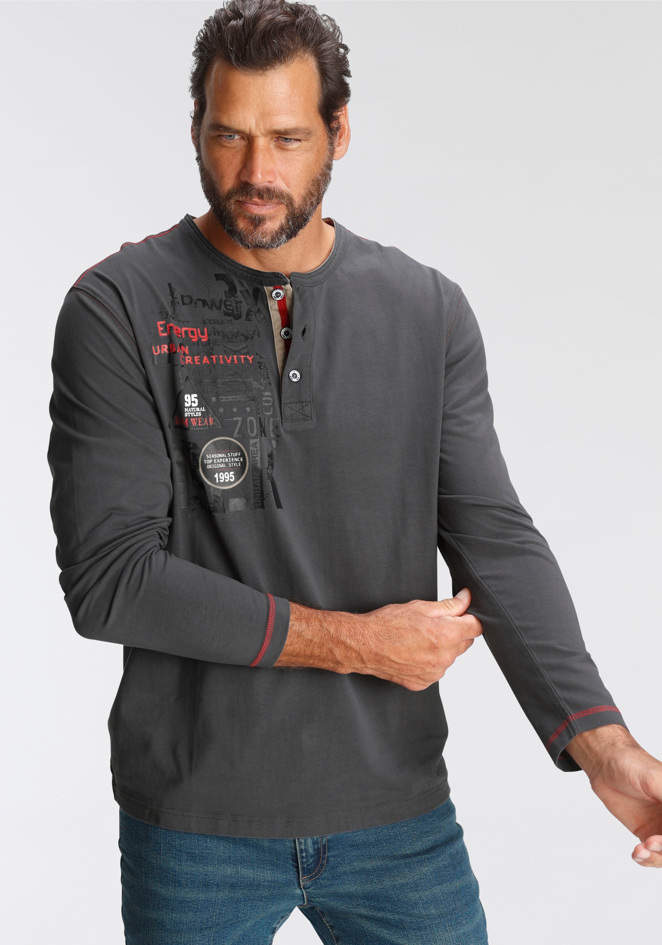 Image of Man's World Henleyshirt bei Ackermann Versand Schweiz