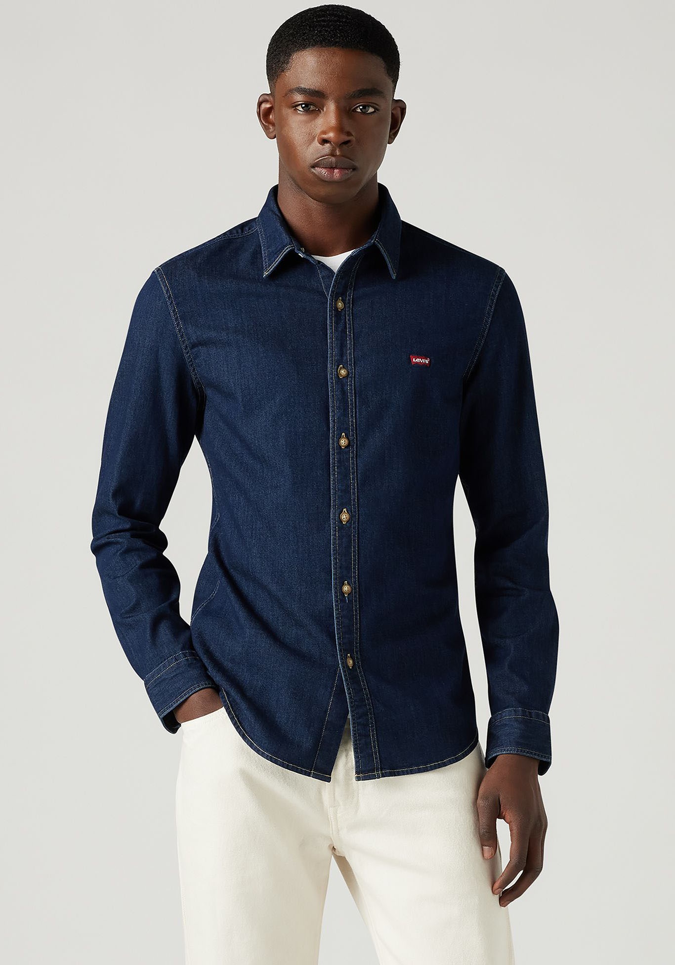 Levi's® Jeanshemd »LS BATTERY HM SHIRT SLIM«, aus pflegeleichtem Baumwollmix