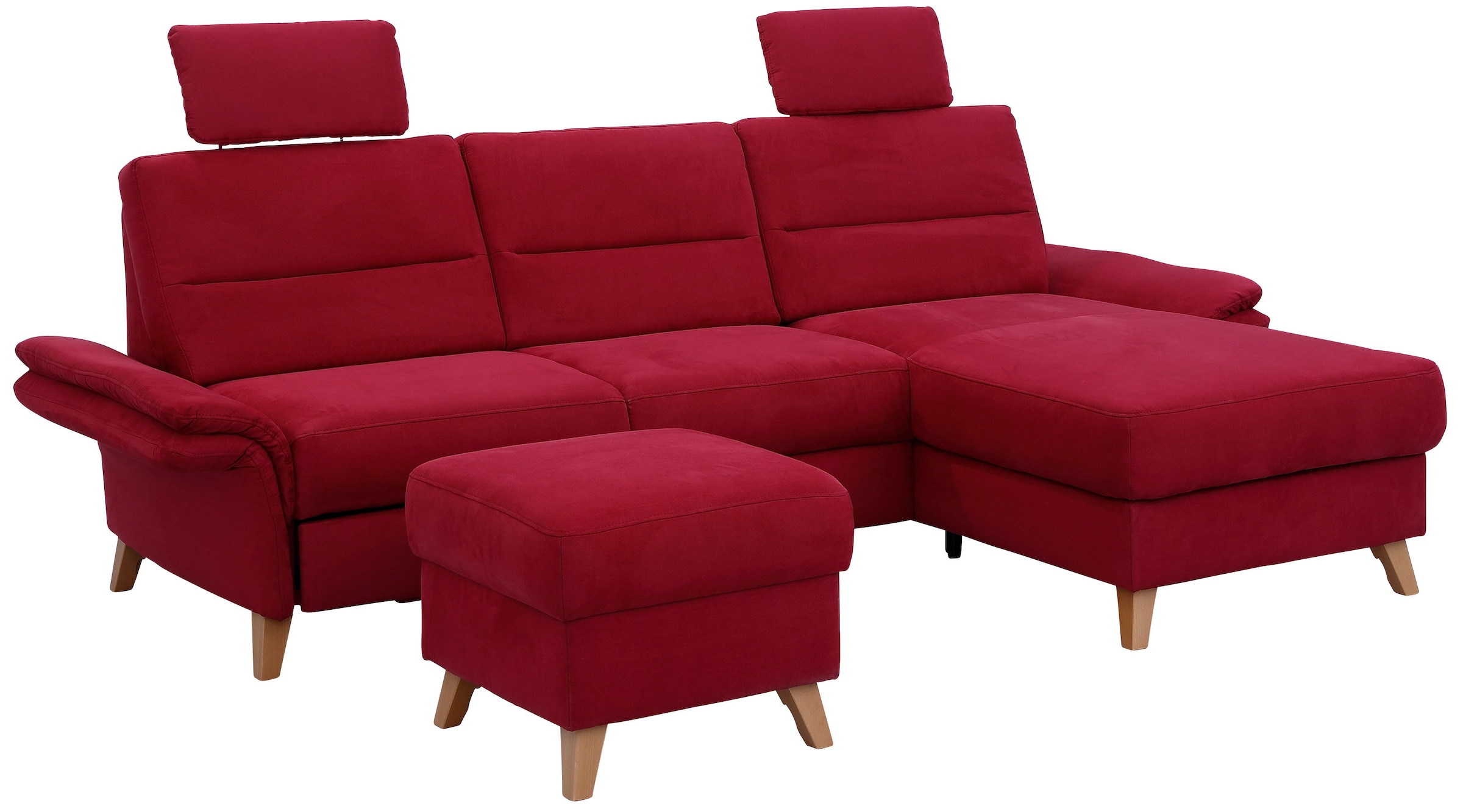 Home affaire Ecksofa »Westerland L-Form« Federkern-Polsterung, wahlweise mit Bettfunktion, Bettkasten