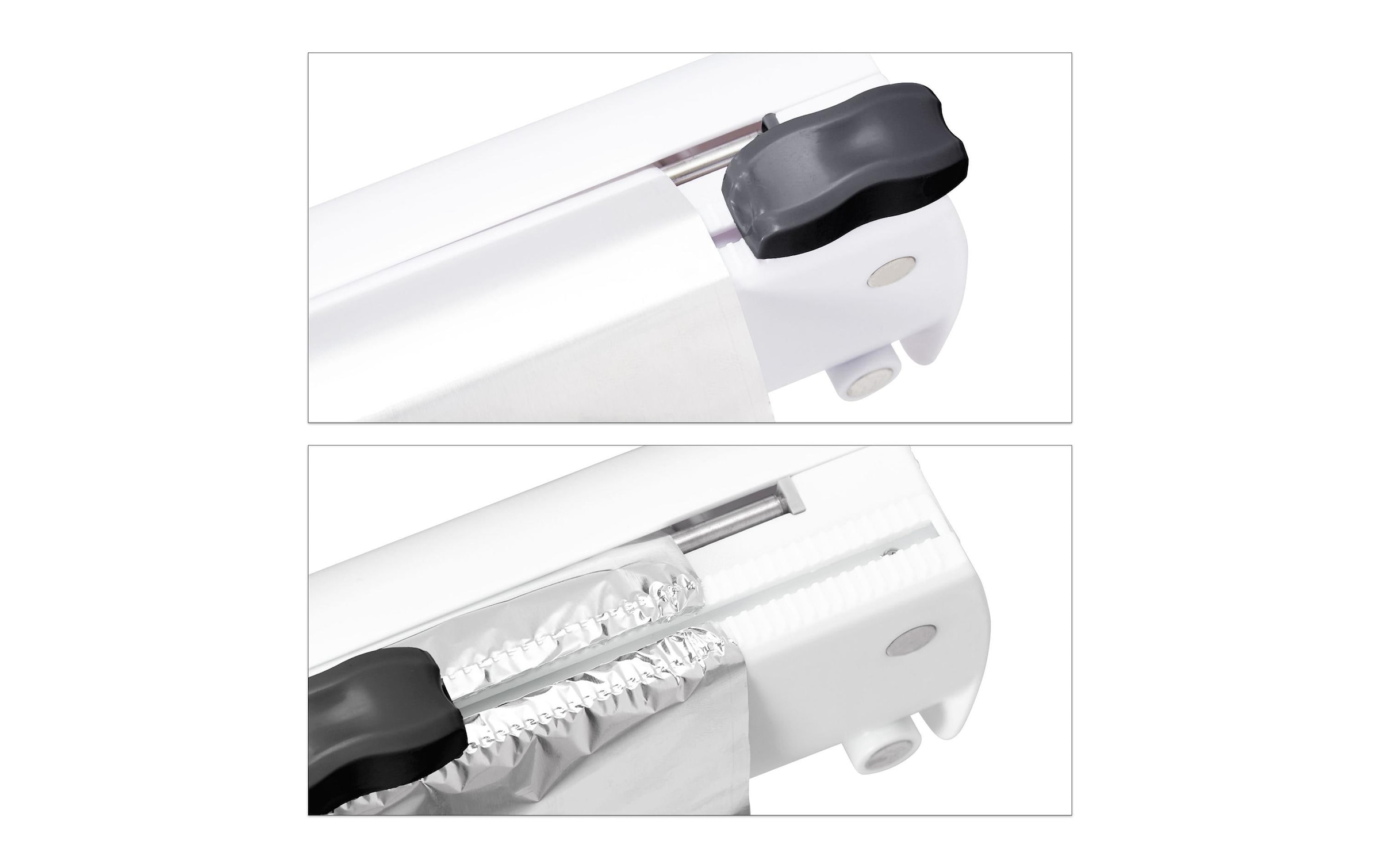 relaxdays Folienspender »Schwarz/Weiss«, (2 St.)